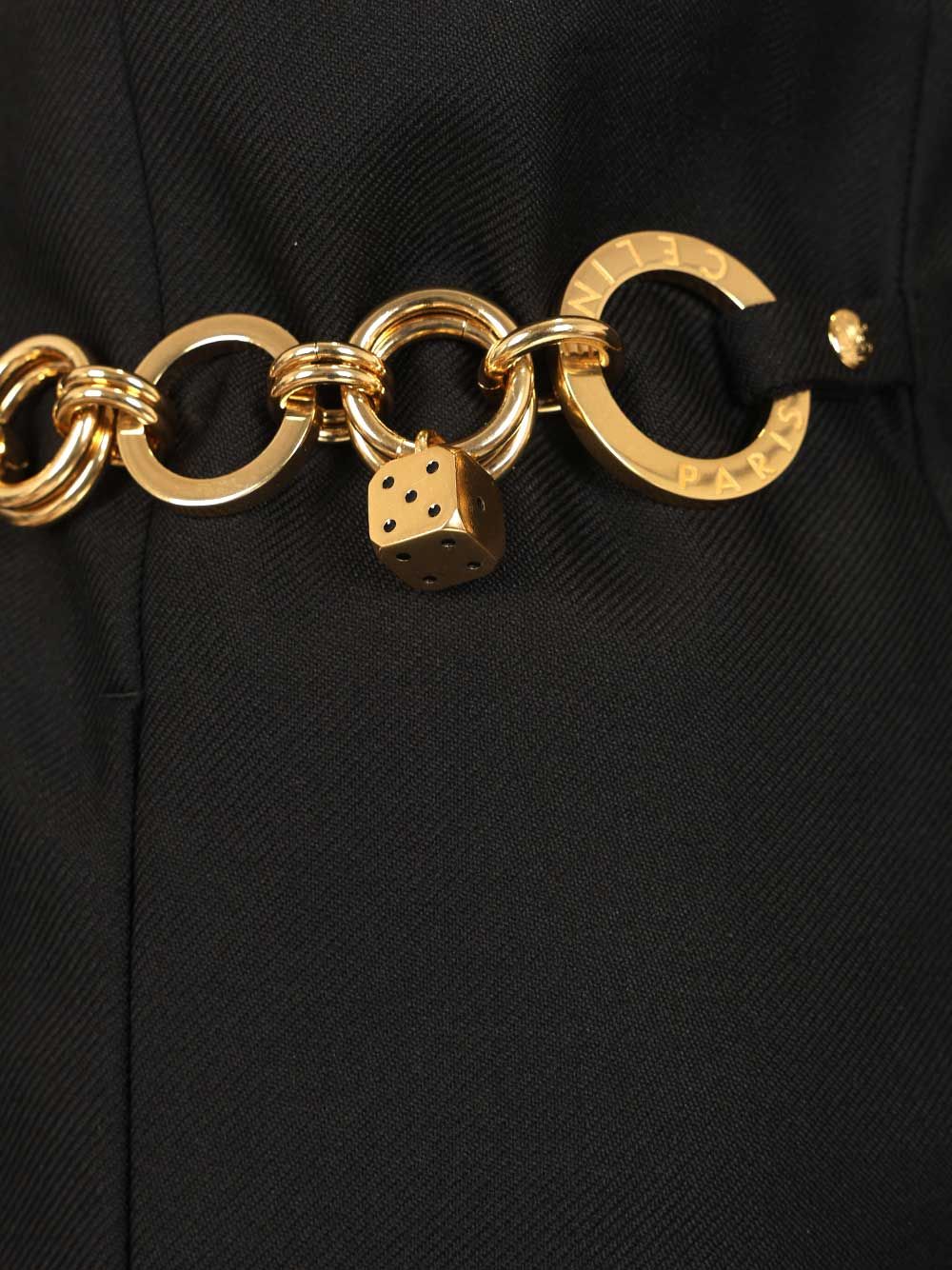 SKIRT MIDI WOOL AND MOHAIR GABARDINE WITH CHAIN RJ081523K38NO (CELINE / スカート ) | CELINE (セリーヌ)(4)