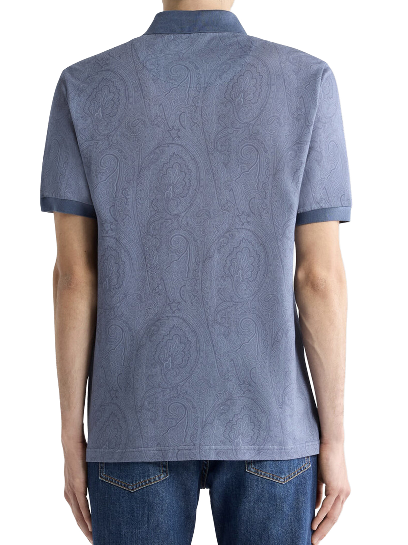 COTTON POLO SHIRT WITH ARNICA PATTERN MRMD0004AKF84X0880X0880 (ETRO / ポロシャツ ) | ETRO (エトロ)(2)