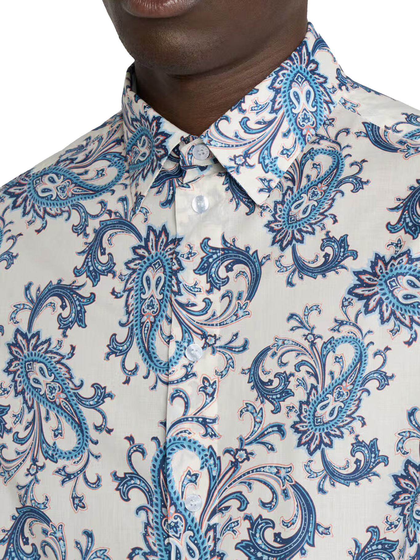 OVERSIZED COTTON MUSLIN SHIRT WITH FLORAL PAISLEY PATTERN MRIC001199SP5G7X0880X0880 (ETRO / シャツ・ブラウス ) | ETRO (エトロ)(4)