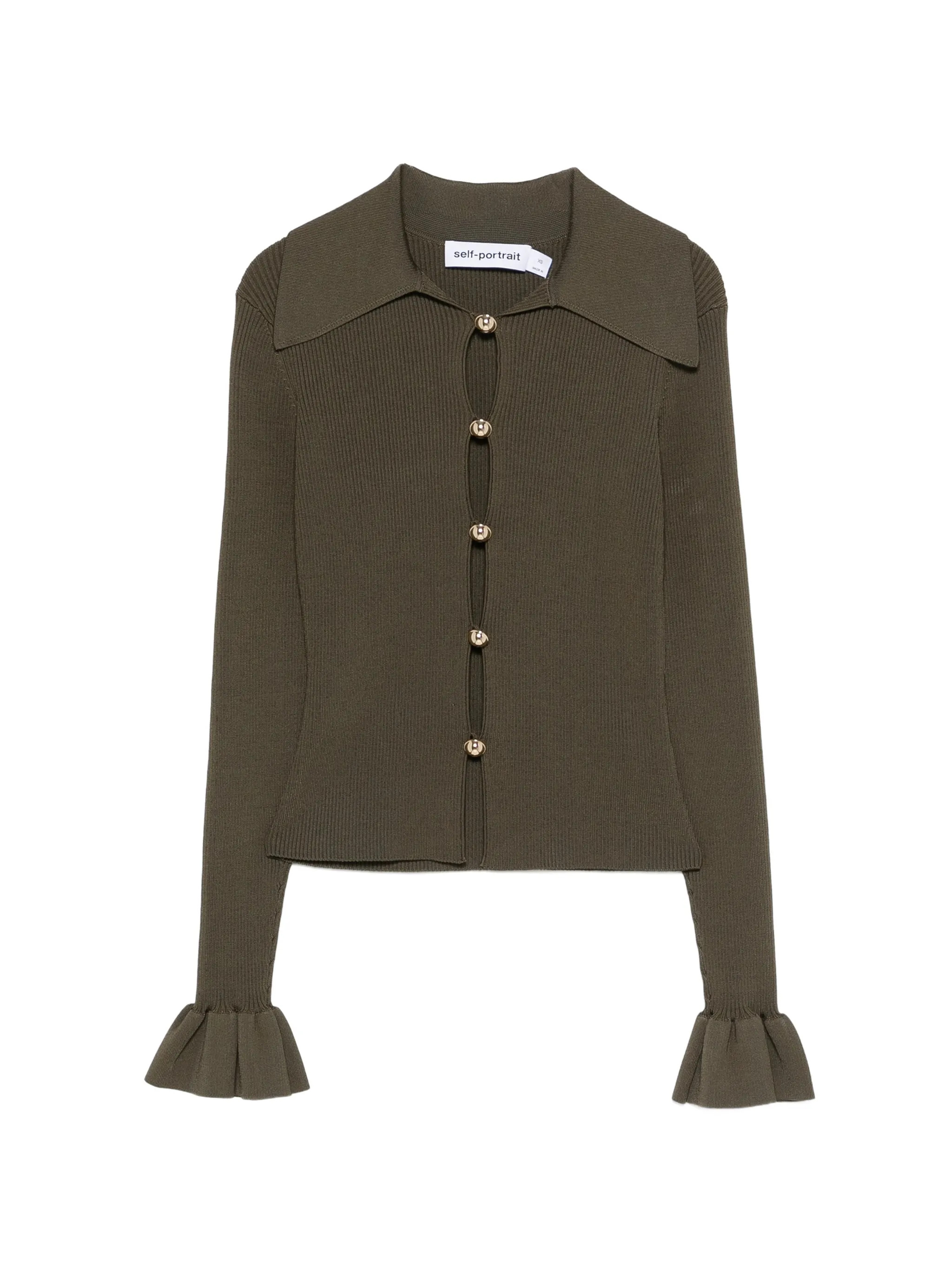 SELF PORTRAIT Shirts Green SS26186TGGREEN (self-portrait / シャツ・ブラウス ) | self-portrait (セルフ・ポートレイト)