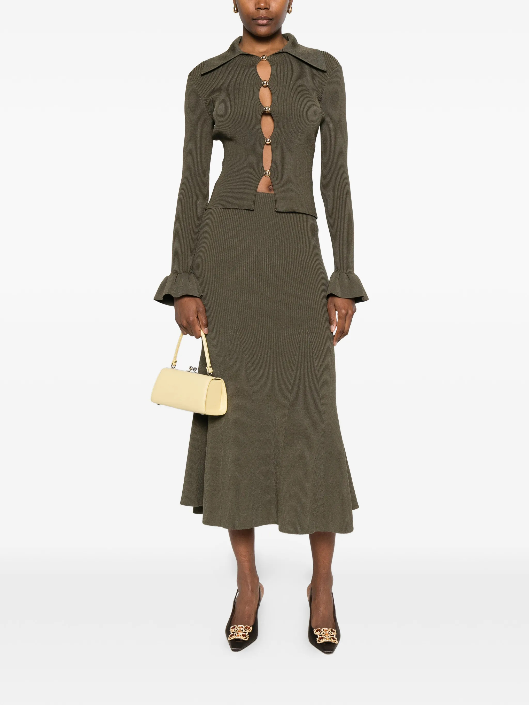 SELF PORTRAIT Shirts Green SS26186TGGREEN (self-portrait / シャツ・ブラウス ) | self-portrait (セルフ・ポートレイト)(1)