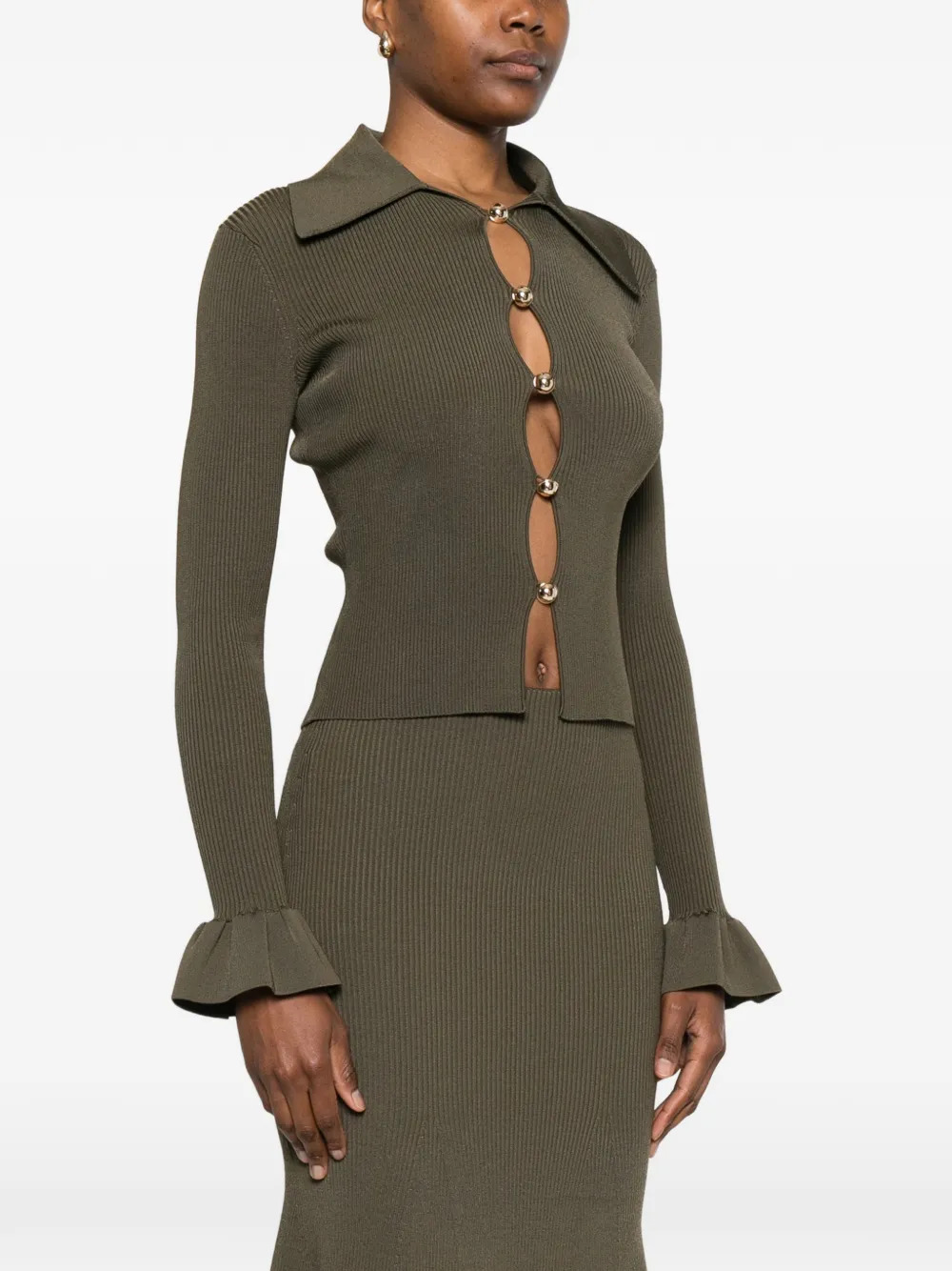 SELF PORTRAIT Shirts Green SS26186TGGREEN (self-portrait / シャツ・ブラウス ) | self-portrait (セルフ・ポートレイト)(2)