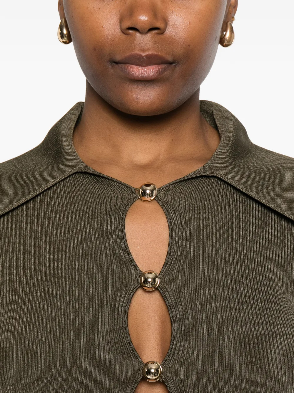 SELF PORTRAIT Shirts Green SS26186TGGREEN (self-portrait / シャツ・ブラウス ) | self-portrait (セルフ・ポートレイト)(4)