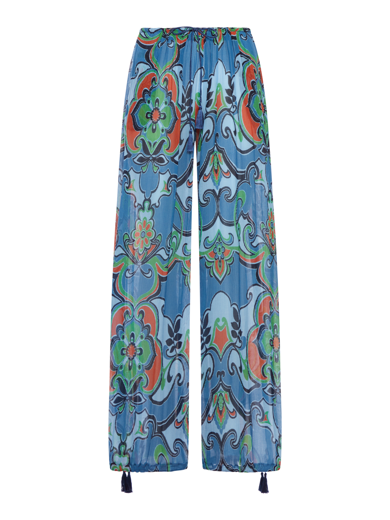 PRINTED SILK BLEND TROUSERS WITH DRAWSTRING WREA008599SADJ5X0881 (ETRO / パンツ ) | ETRO (エトロ)