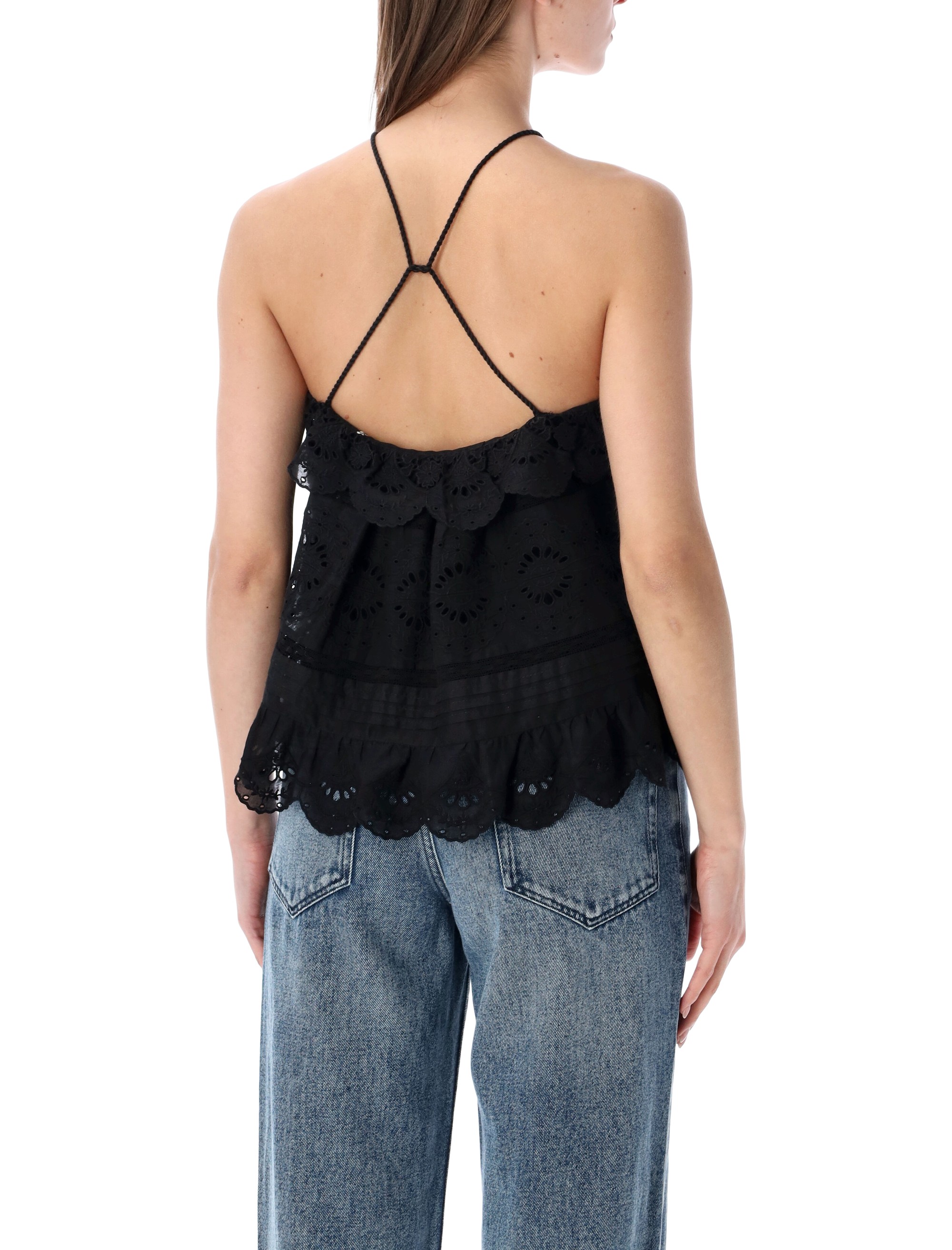 MARANT ETOILE Top Black HT0769FAD1J05E01BK (Isabel Marant Étoile / タンクトップ・キャミソール ) | Isabel Marant Étoile (イザベル マラン エトワール)(1)