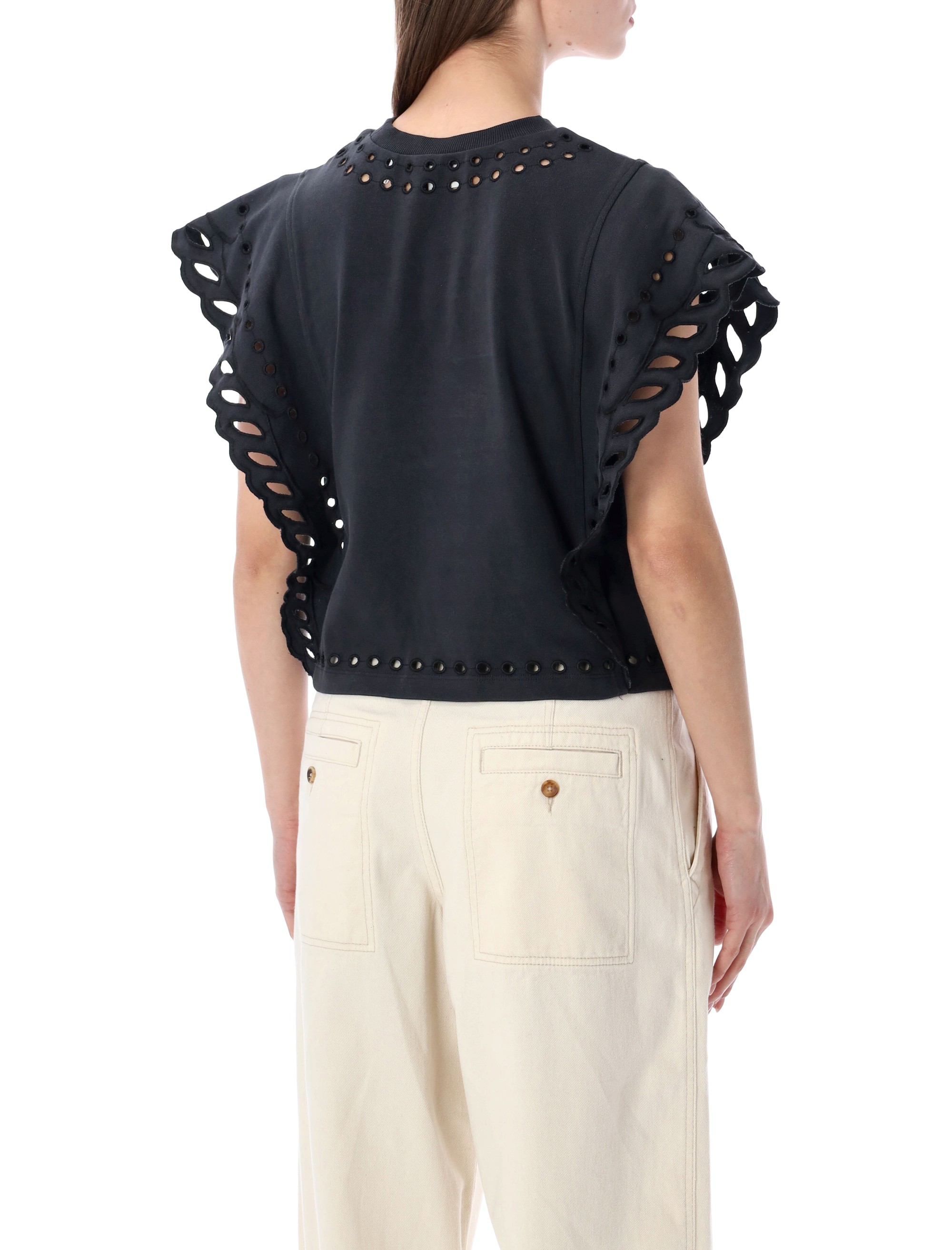 MARANT ETOILE Top Black TS0298FAD1N08E02FK (Isabel Marant Étoile / シャツ・ブラウス ) | Isabel Marant Étoile (イザベル マラン エトワール)(1)