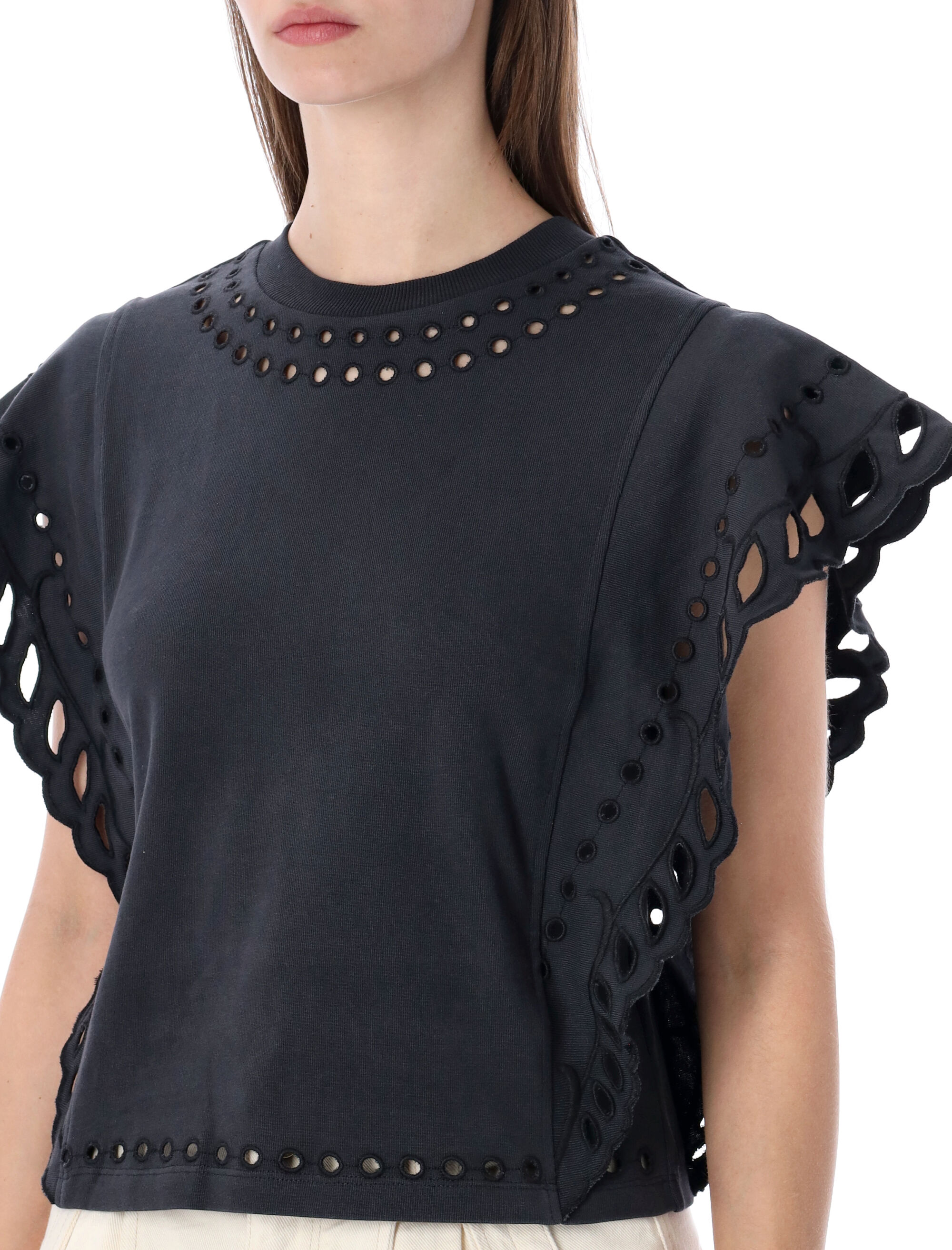 MARANT ETOILE Top Black TS0298FAD1N08E02FK (Isabel Marant Étoile / シャツ・ブラウス ) | Isabel Marant Étoile (イザベル マラン エトワール)(2)