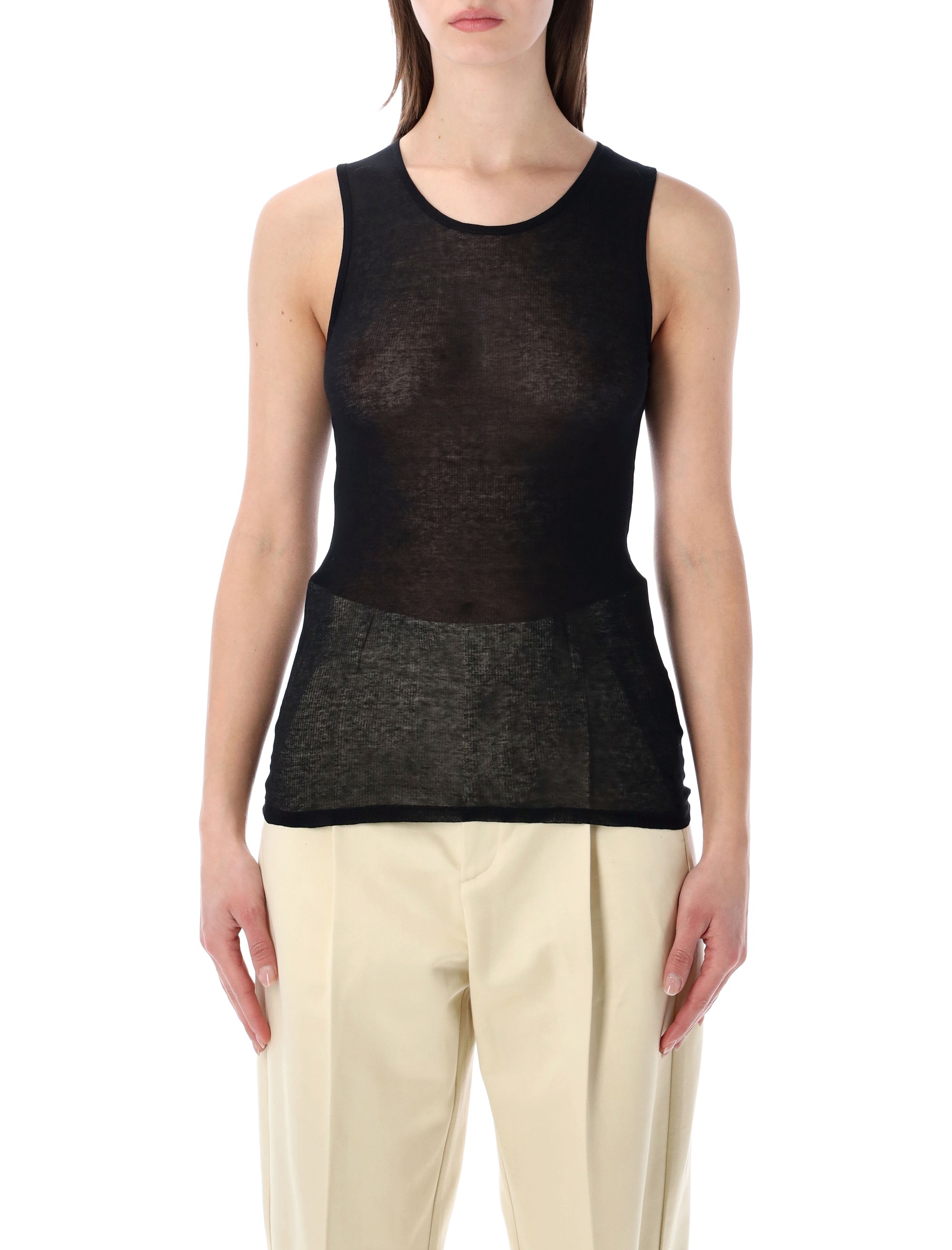 SOEUR Top Black TSH0763ISIS126S (soeur / タンクトップ・キャミソール ) | soeur (スール)