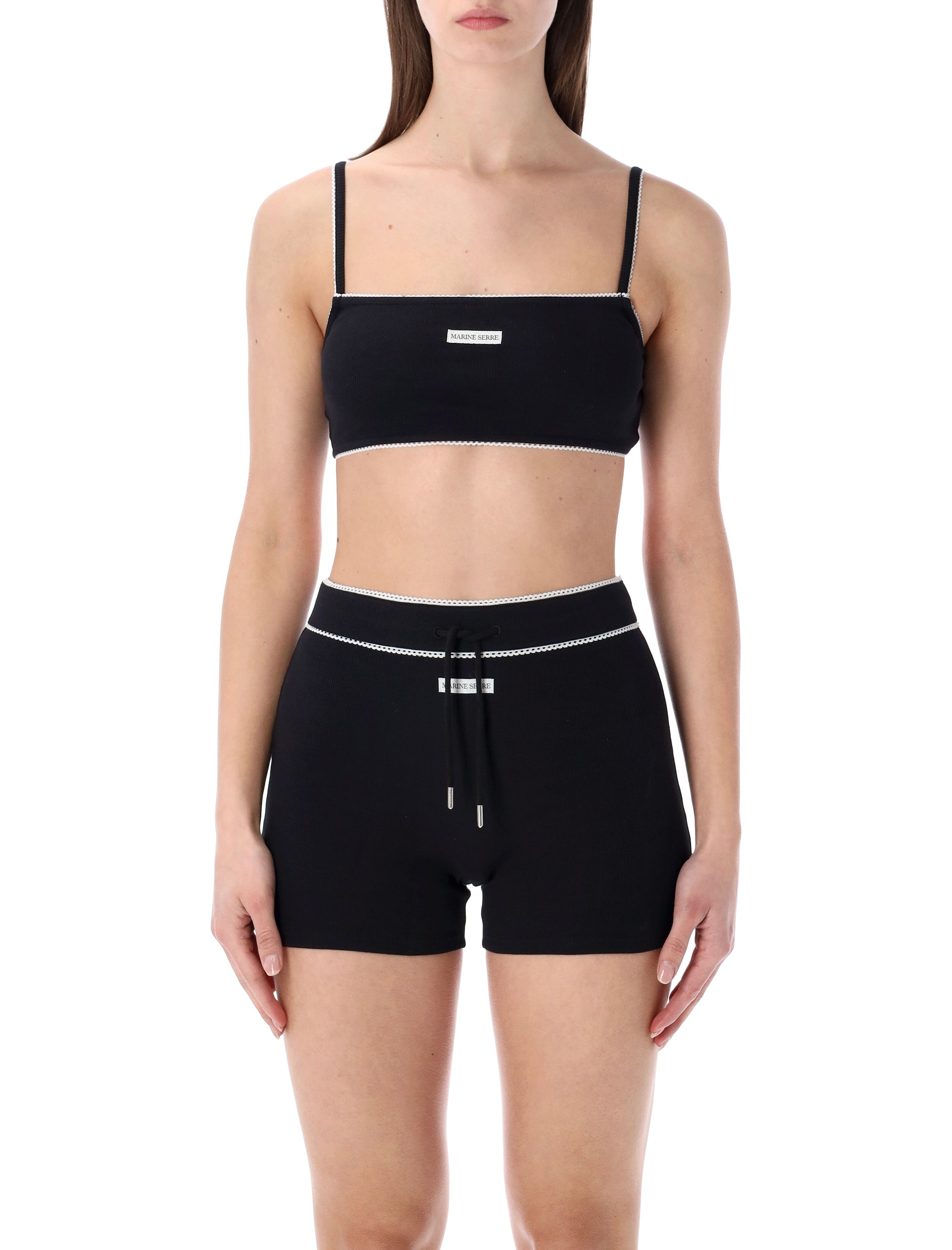 MARINE SERRE Top Black WTO476ACJER0011BK99 (MARINE SERRE / タンクトップ・キャミソール ) | MARINE SERRE (マリーン セル)