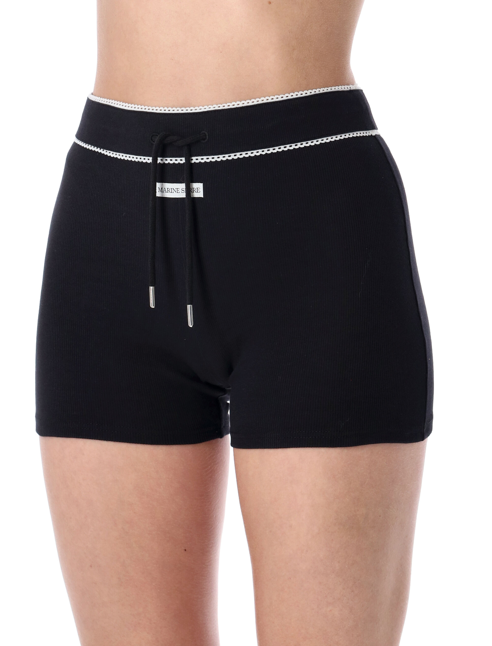 MARINE SERRE Shorts Black WSH017ACJER0011BK99 (MARINE SERRE / ショートパンツ ) | MARINE SERRE (マリーン セル)(2)