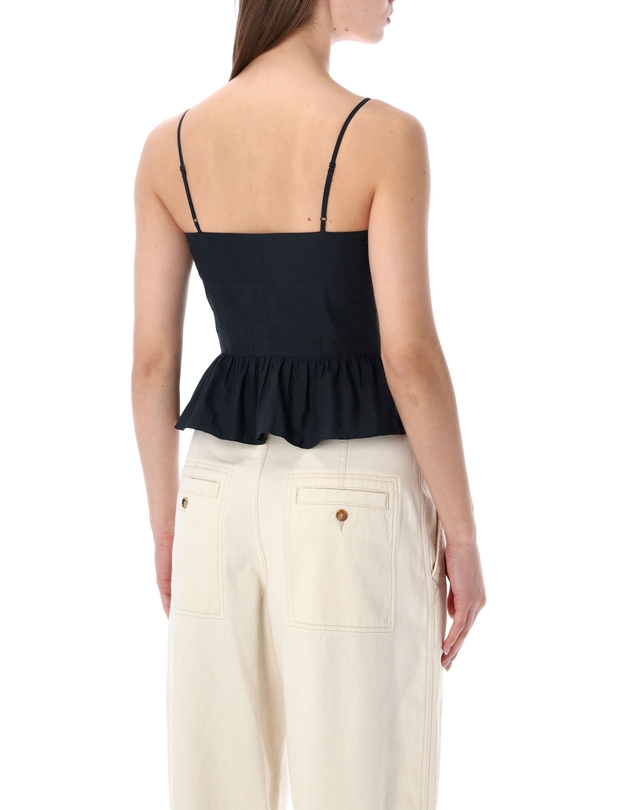 MARANT ETOILE Top Black HT0824FAD1J10E01BK (Isabel Marant Étoile / タンクトップ・キャミソール ) | Isabel Marant Étoile (イザベル マラン エトワール)(1)