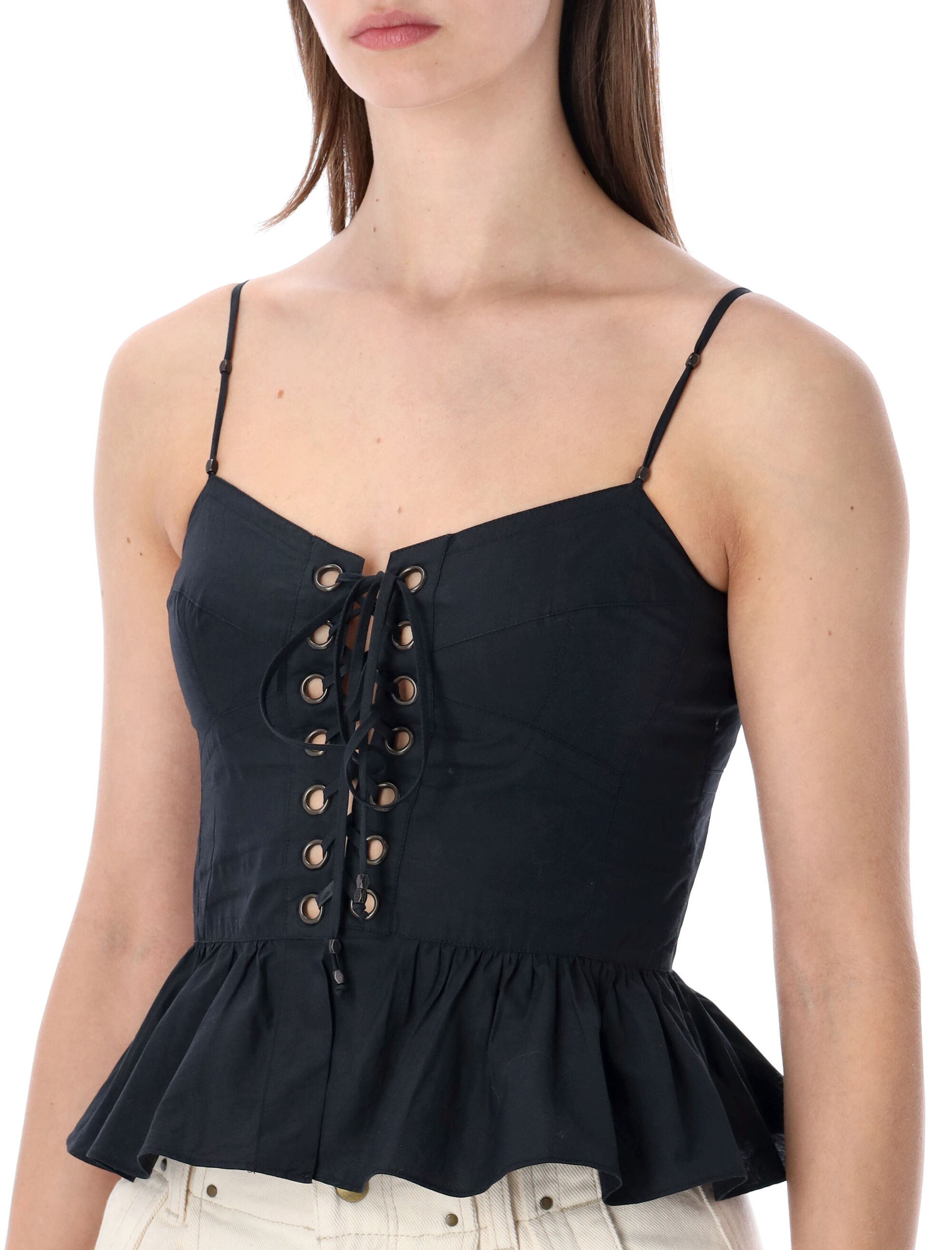 MARANT ETOILE Top Black HT0824FAD1J10E01BK (Isabel Marant Étoile / タンクトップ・キャミソール ) | Isabel Marant Étoile (イザベル マラン エトワール)(2)