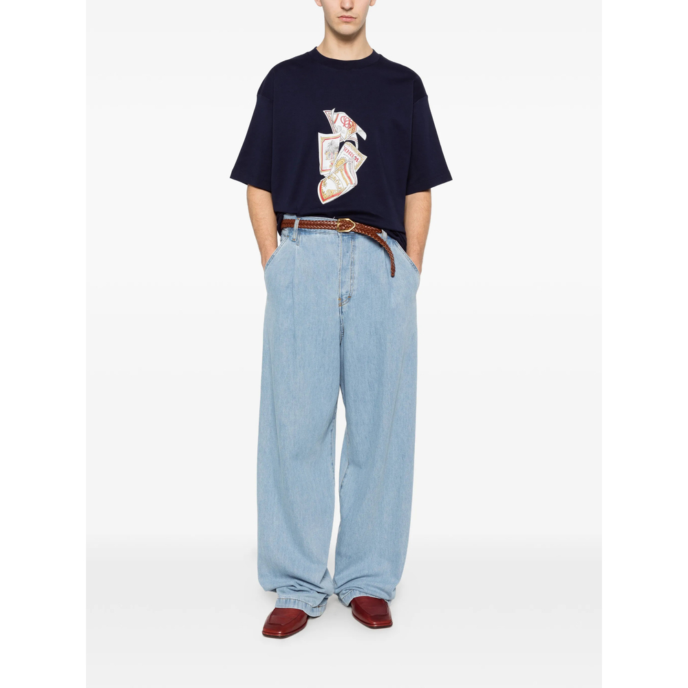 T-shirt Drole De Monsieur KTS311CO002NAVY (Drôle De Monsieur / Tシャツ・カットソー ) | Drôle De Monsieur (ドロールドムッシュ)(1)