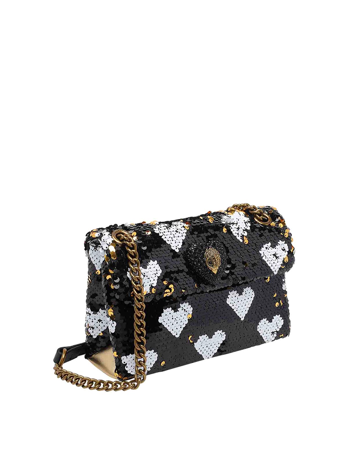 Medium Sequins Kensington Love Crossbody Bag 5389301779BLKWHITE (KURT GEIGER / ハンドバッグ・ショルダーバッグ ) | KURT GEIGER (カートガイガー)(1)