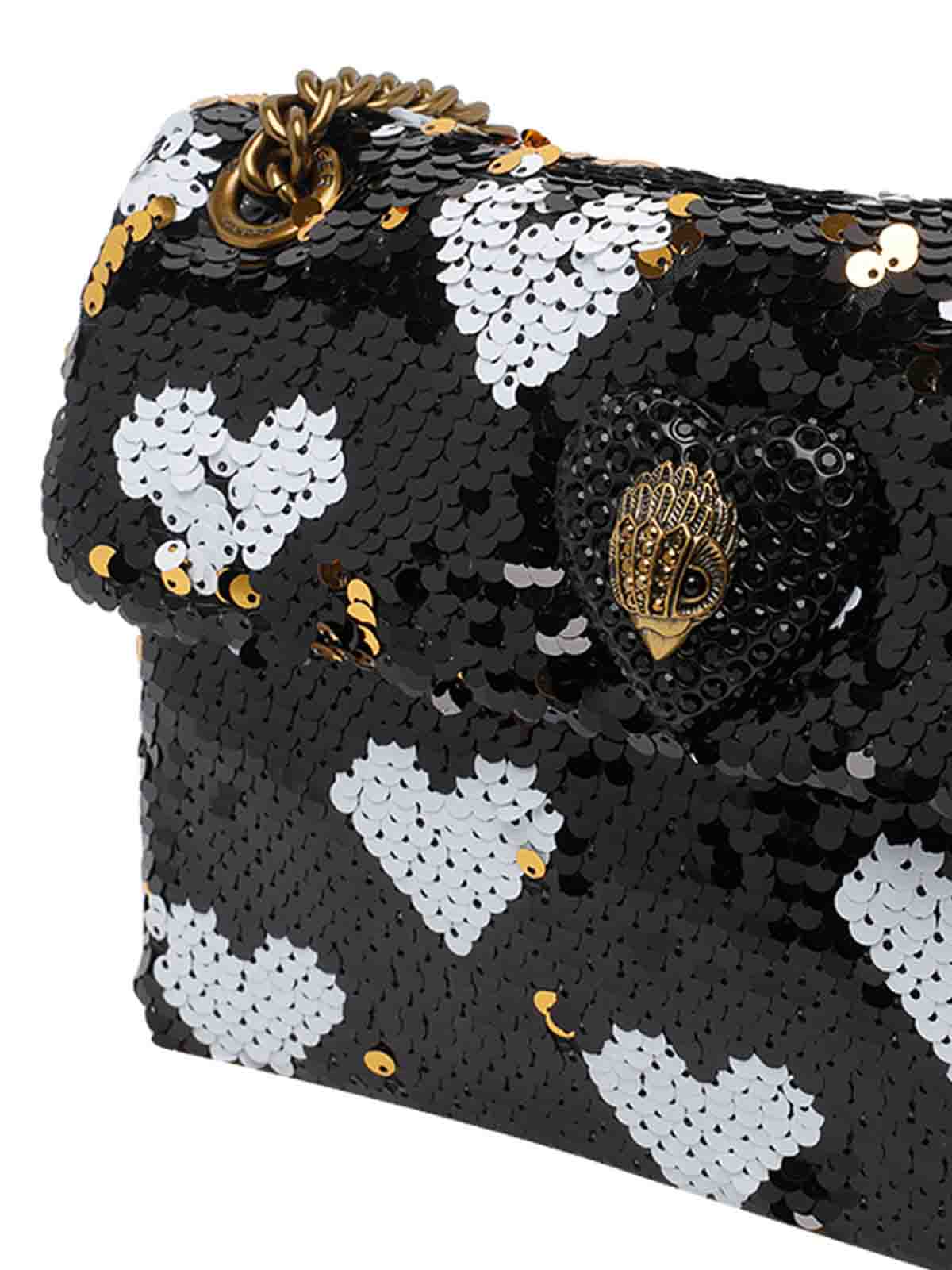 Medium Sequins Kensington Love Crossbody Bag 5389301779BLKWHITE (KURT GEIGER / ハンドバッグ・ショルダーバッグ ) | KURT GEIGER (カートガイガー)(3)