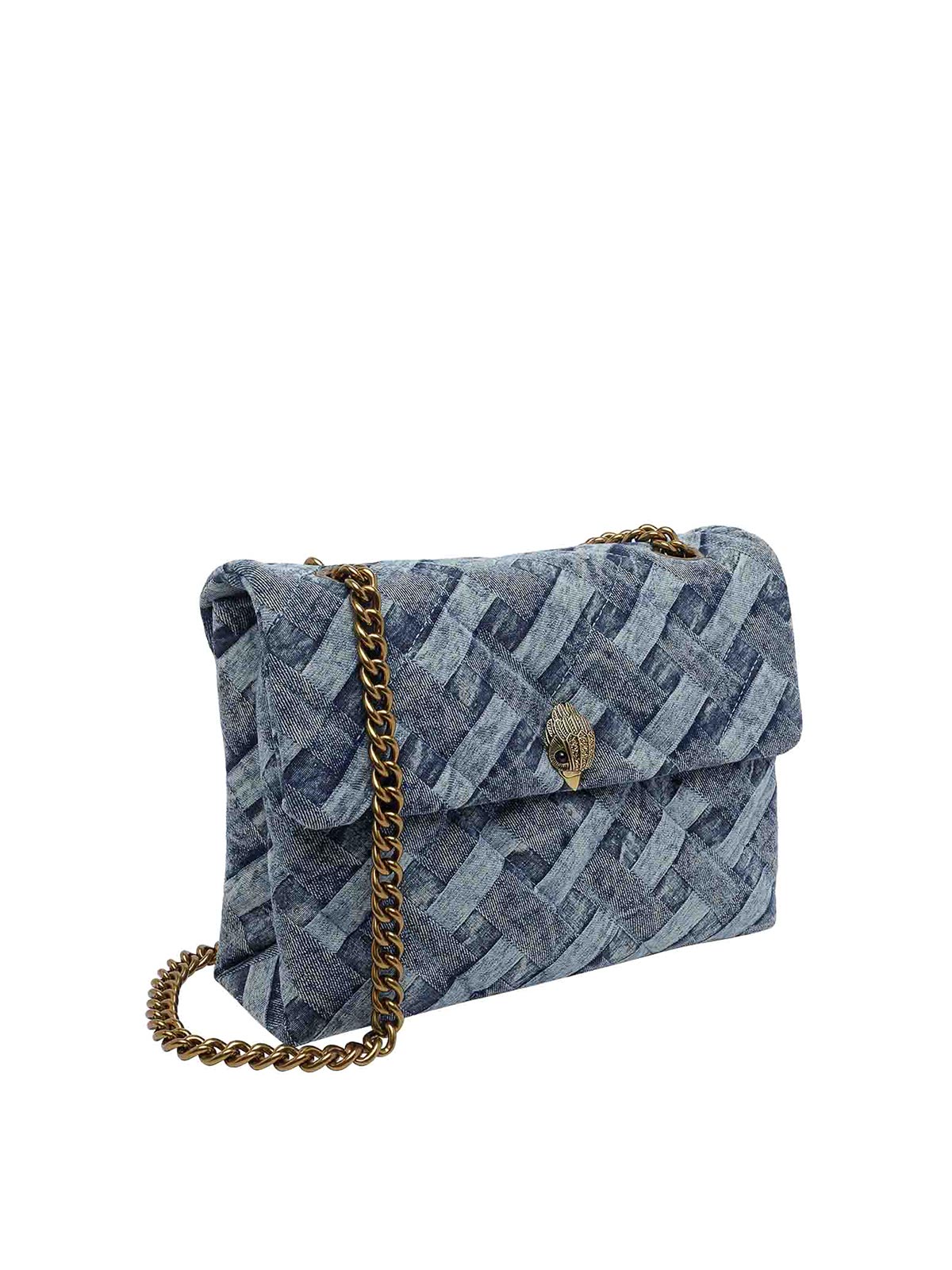 Large Kensington Denim Crossbody Bag 9796588669DENIM (KURT GEIGER / ハンドバッグ・ショルダーバッグ ) | KURT GEIGER (カートガイガー)(1)