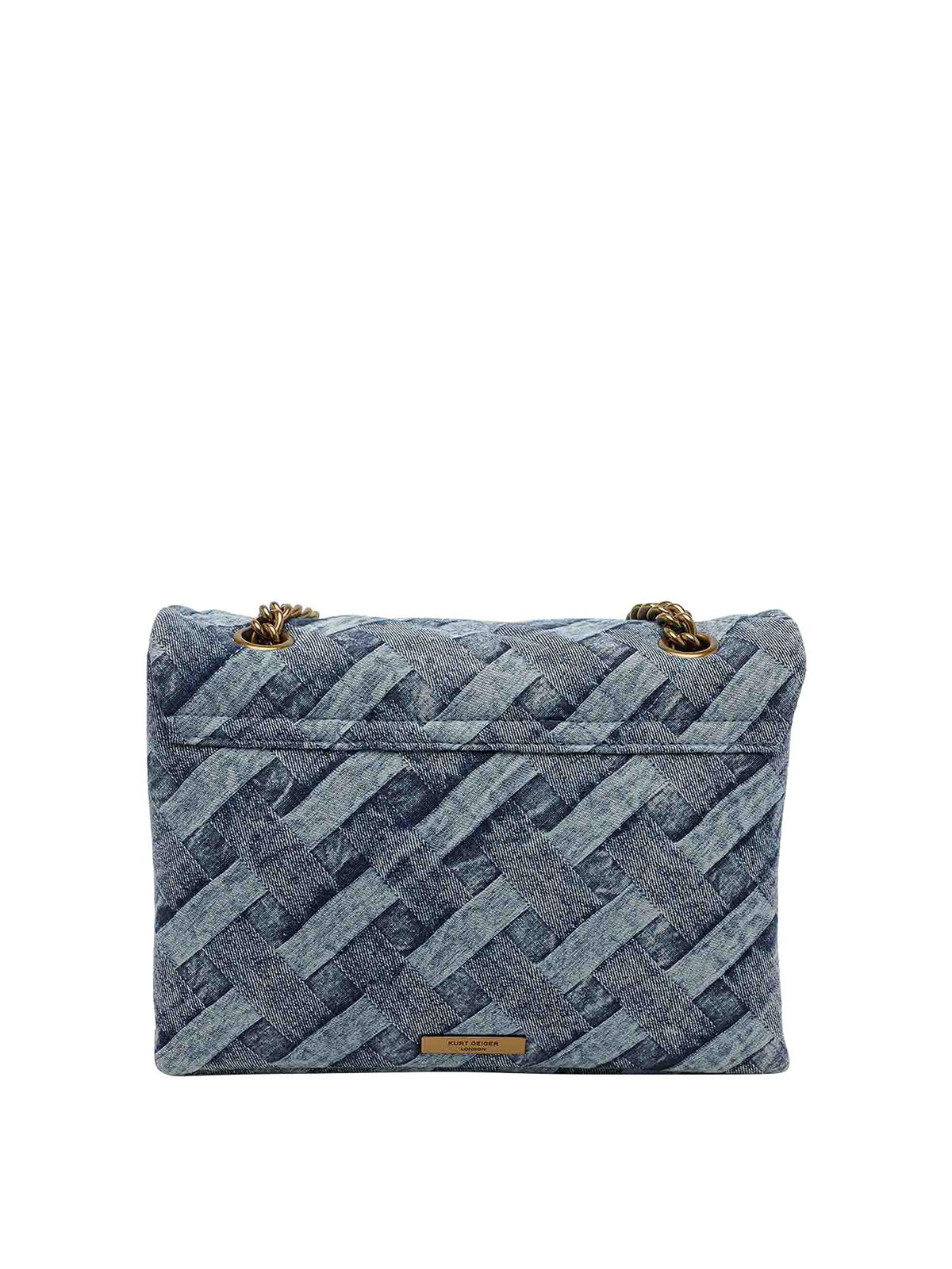 Large Kensington Denim Crossbody Bag 9796588669DENIM (KURT GEIGER / ハンドバッグ・ショルダーバッグ ) | KURT GEIGER (カートガイガー)(2)