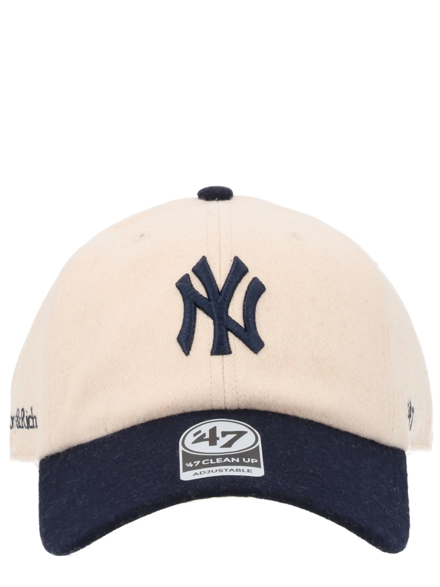 BASEBALL HAT WITH LOGO AC060610675WH63ECRUDARKNAVY (Sporty & Rich / 帽子 ) | Sporty & Rich (スポーティアンドリッチ)