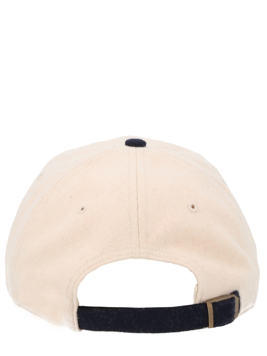 BASEBALL HAT WITH LOGO AC060610675WH63ECRUDARKNAVY (Sporty & Rich / 帽子 ) | Sporty & Rich (スポーティアンドリッチ)(1)