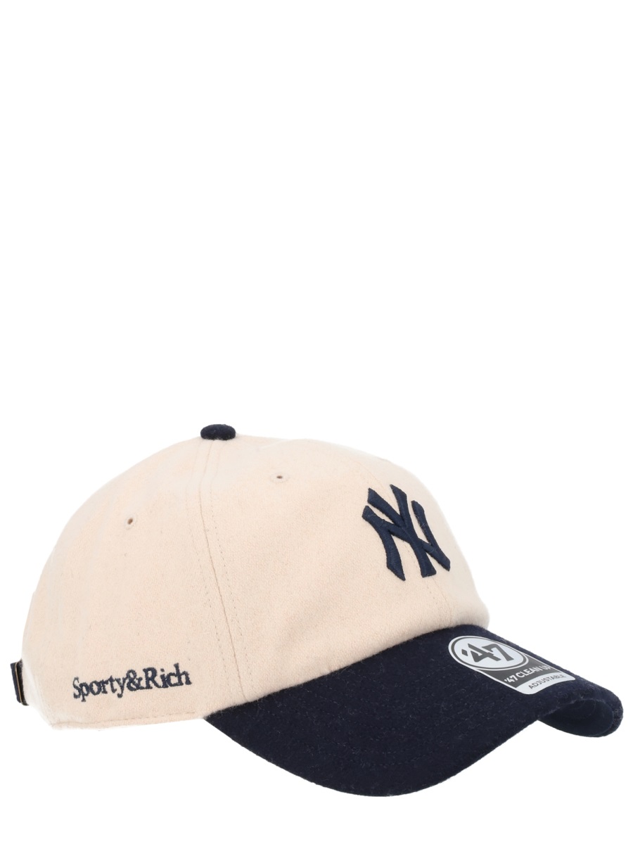 BASEBALL HAT WITH LOGO AC060610675WH63ECRUDARKNAVY (Sporty & Rich / 帽子 ) | Sporty & Rich (スポーティアンドリッチ)(2)
