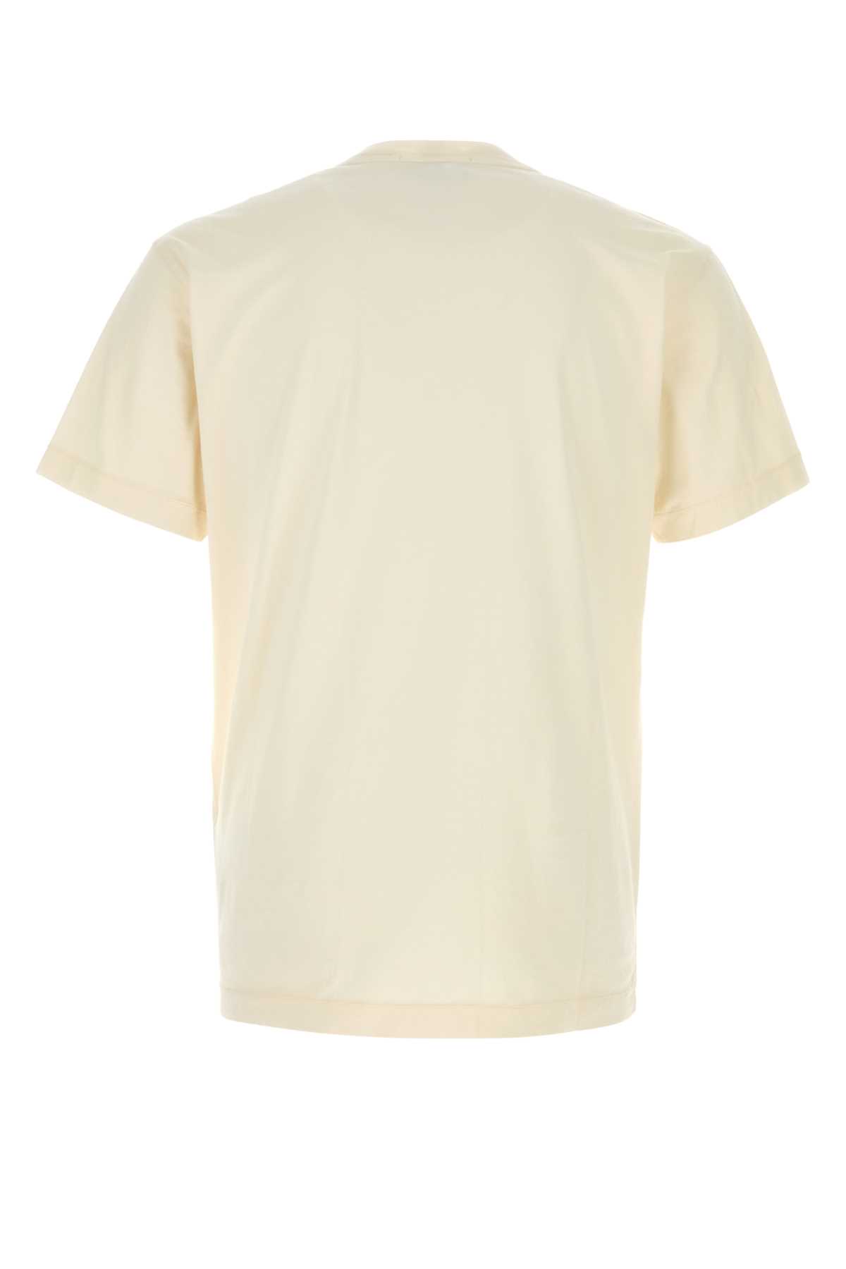 Ivory cotton t-shirt L1S152100027S0013V0093 (STONE ISLAND / Tシャツ・カットソー ) | STONE ISLAND (ストーンアイランド)(1)
