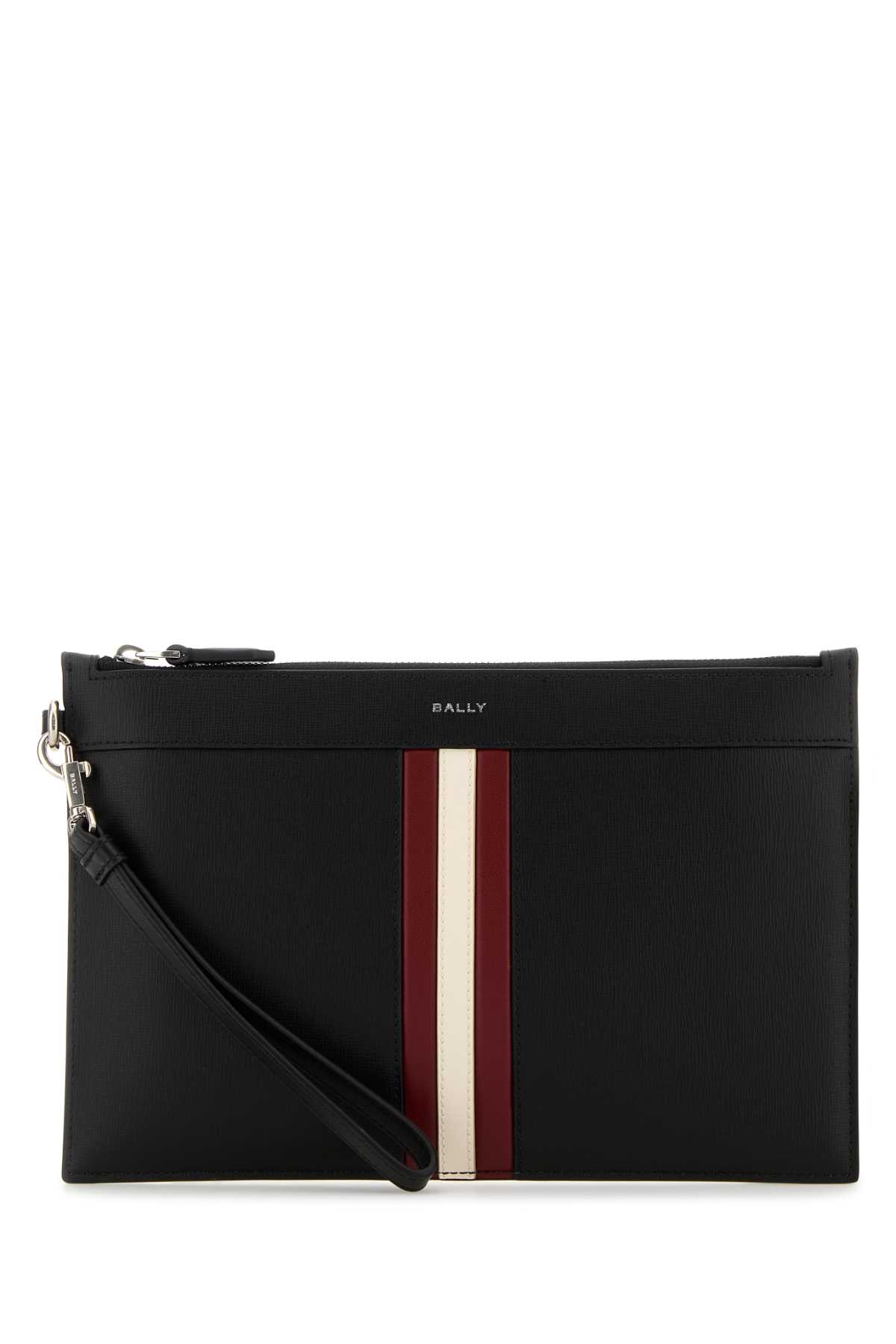 Black leather clutch MLN01DEC001I946P (BALLY / クラッチバッグ・ポーチ ) | BALLY (バリー)