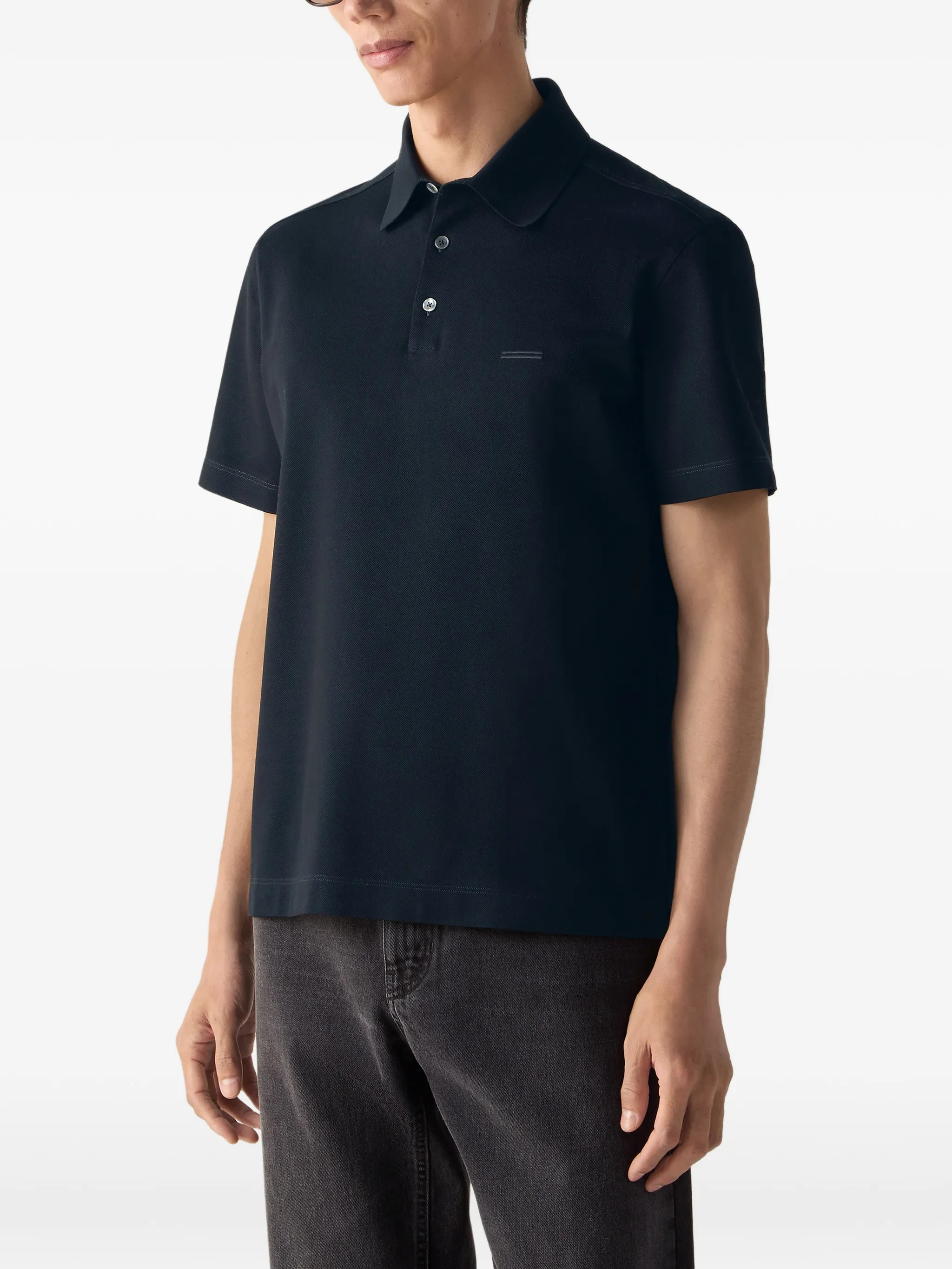ZEGNA T-shirts and Polos Blue UH348A3H794B09 (ZEGNA / ポロシャツ ) | ZEGNA (ゼニア)(1)