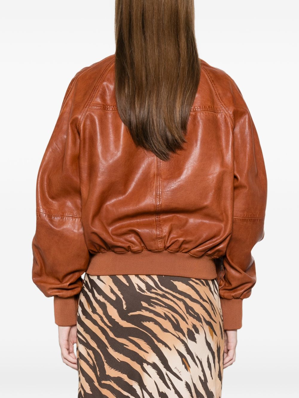 Pinko Coats Brown 106233A31XL38 (PINKO / レザー&ファージャケット・コート ) | PINKO (ピンコ)(3)