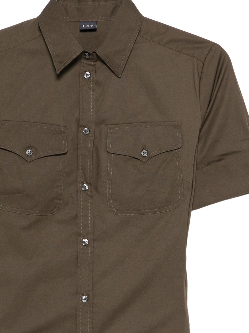 Fay Shirts Green NCWA252600SZGRV613 (Fay / シャツ・ブラウス ) | Fay (フェイ)(2)