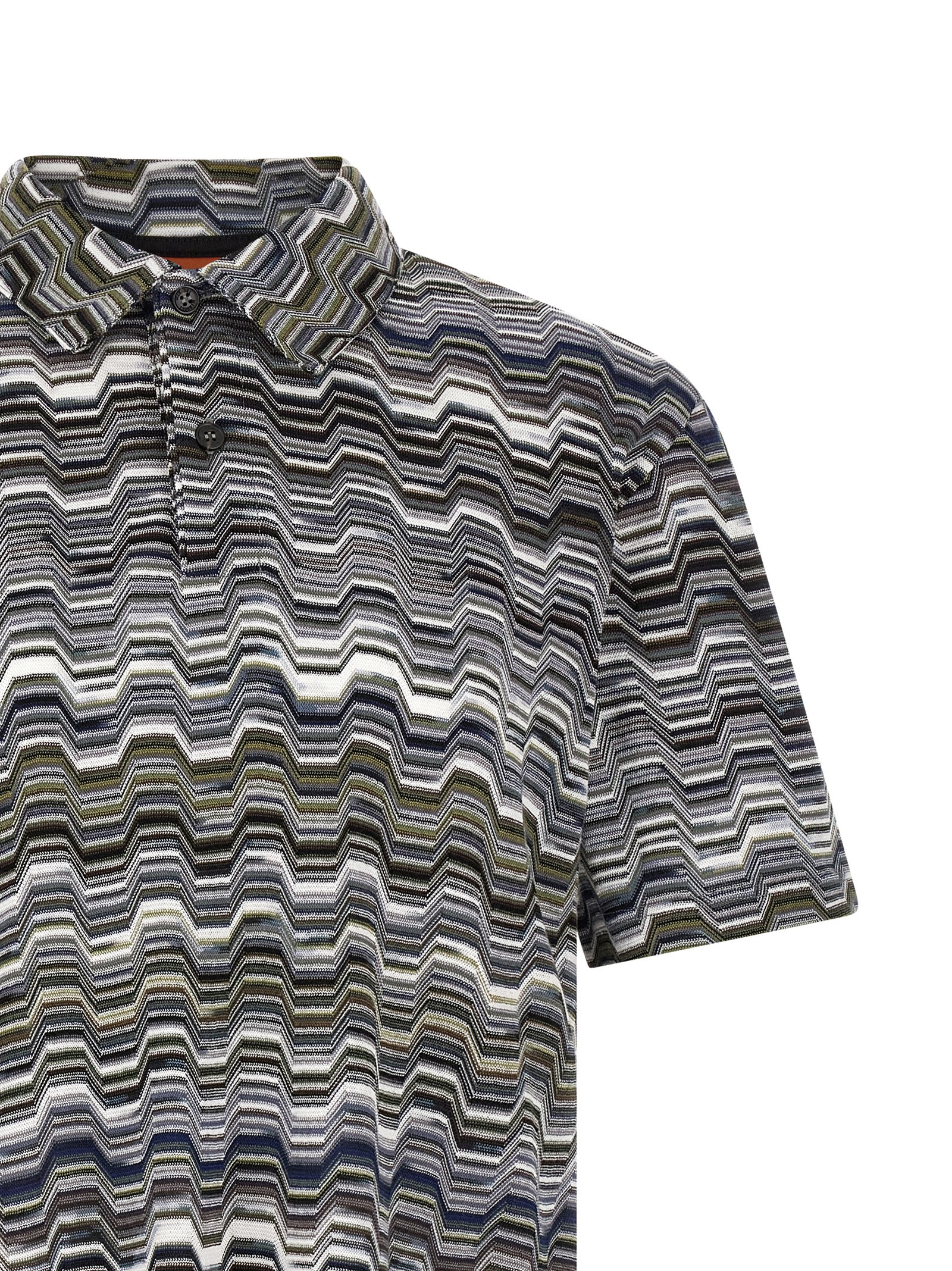 Irregular zigzag polo shirt US26S20BBR014OS616H (MISSONI / ポロシャツ ) | MISSONI (ミッソー二)(2)