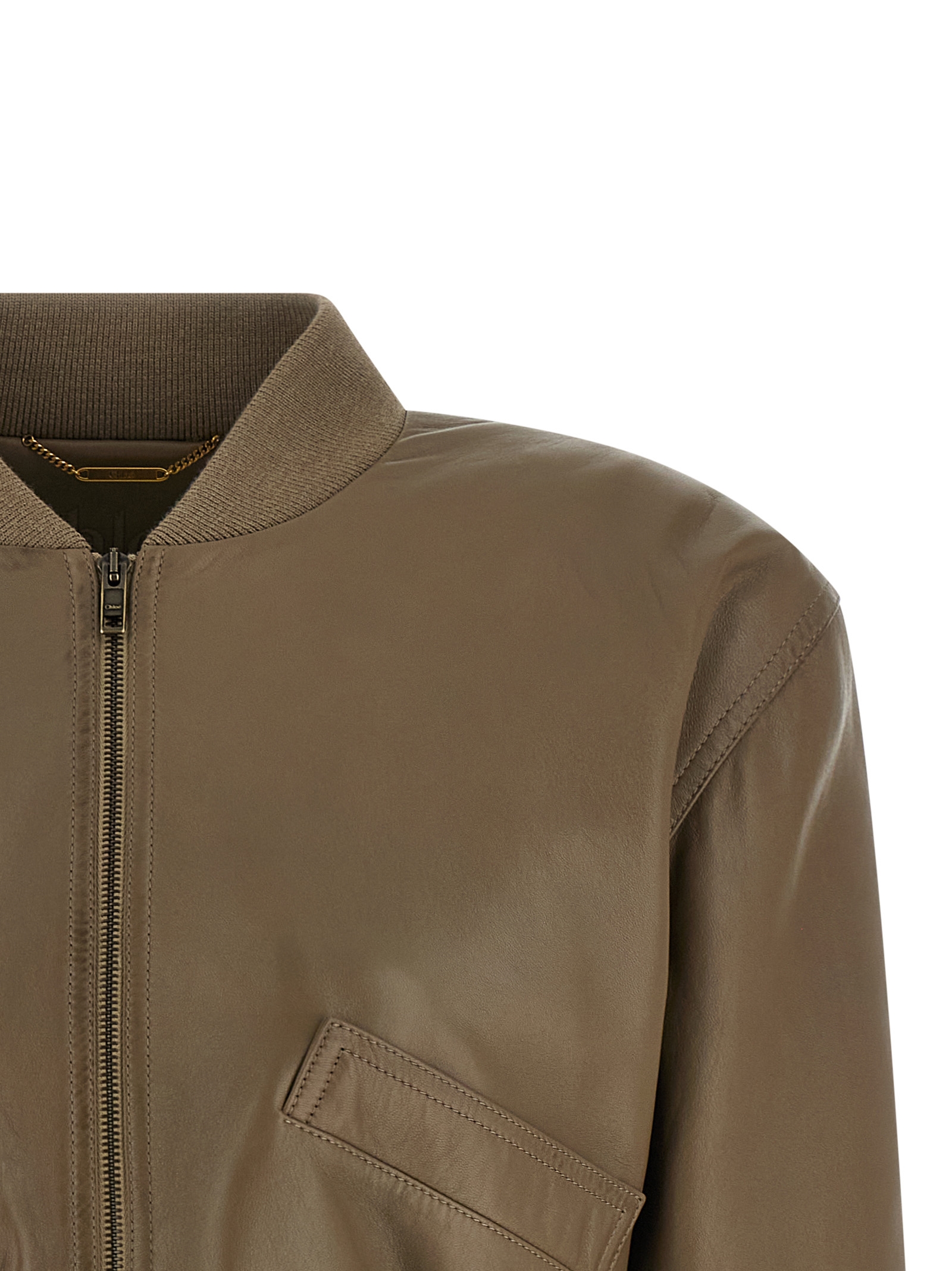 Cropped bomber jacket CH26SCV8220023T (Chloé / レザー&ファージャケット・コート ) | Chloé (クロエ)(2)