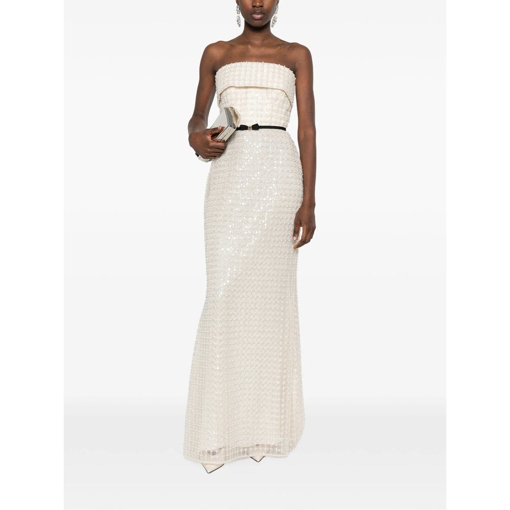 Dress Elie Saab D1003WHWHI (ELIE SAAB / ワンピース・ドレス・オールインワン ) | ELIE SAAB (エリー サーブ)(1)