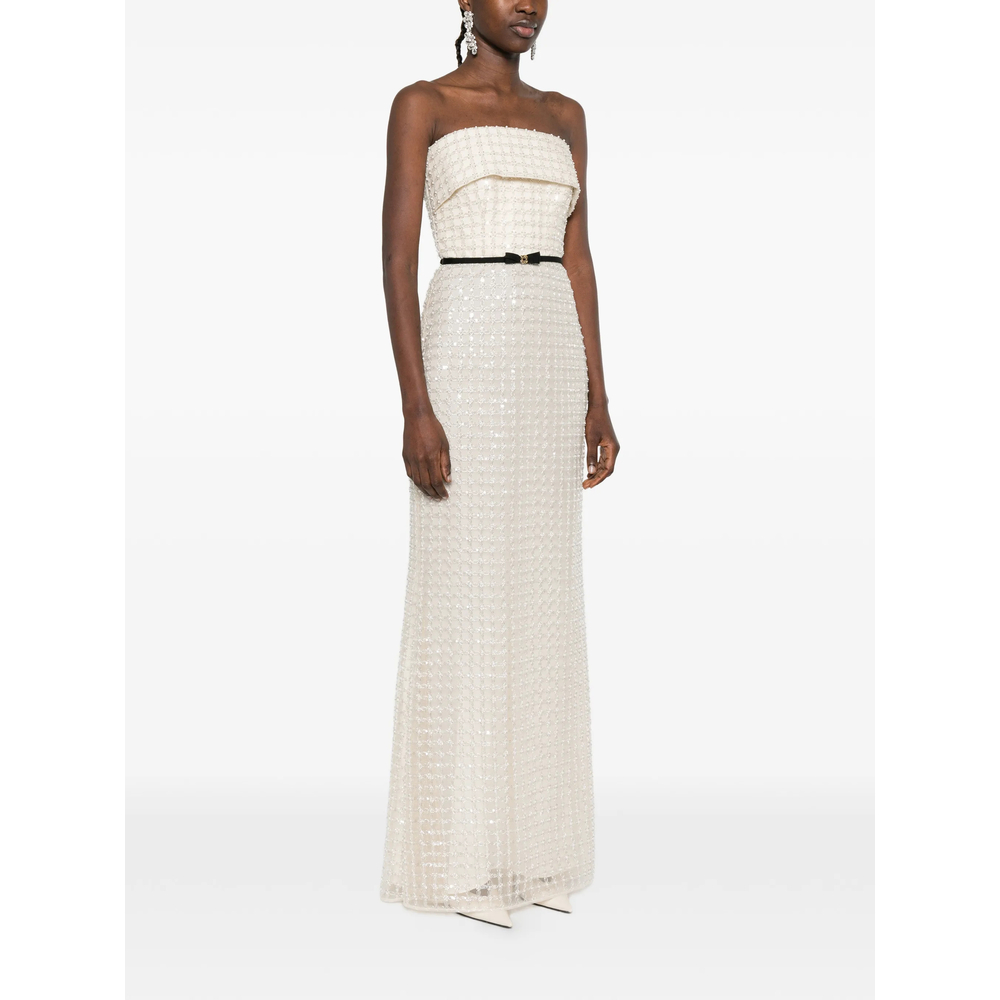 Dress Elie Saab D1003WHWHI (ELIE SAAB / ワンピース・ドレス・オールインワン ) | ELIE SAAB (エリー サーブ)(4)