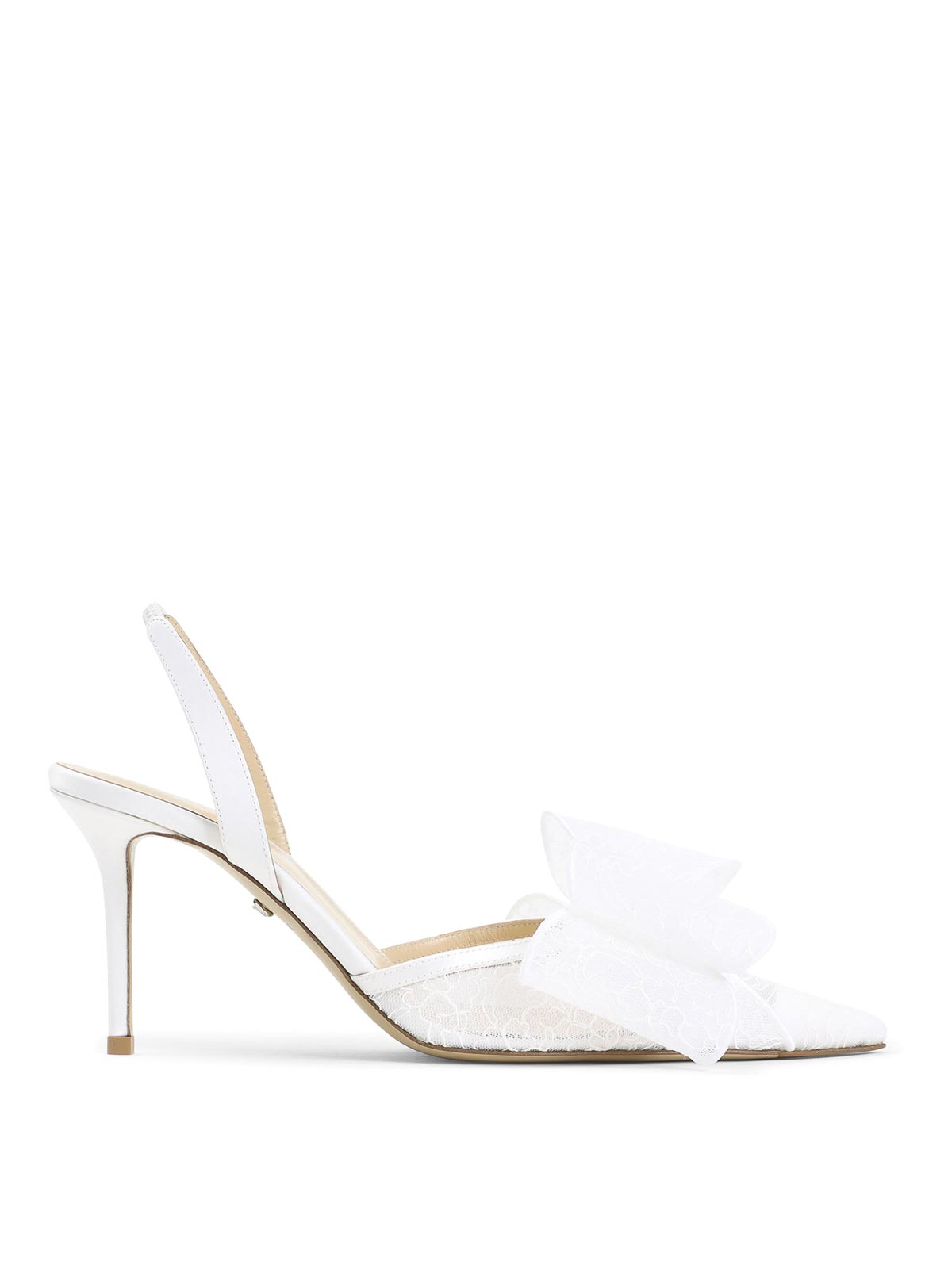 Le Cadeau White Lace Slingback SS26S105585 (MACH & MACH / パンプス・ハイヒール ) | MACH & MACH (マッハ&マッハ)