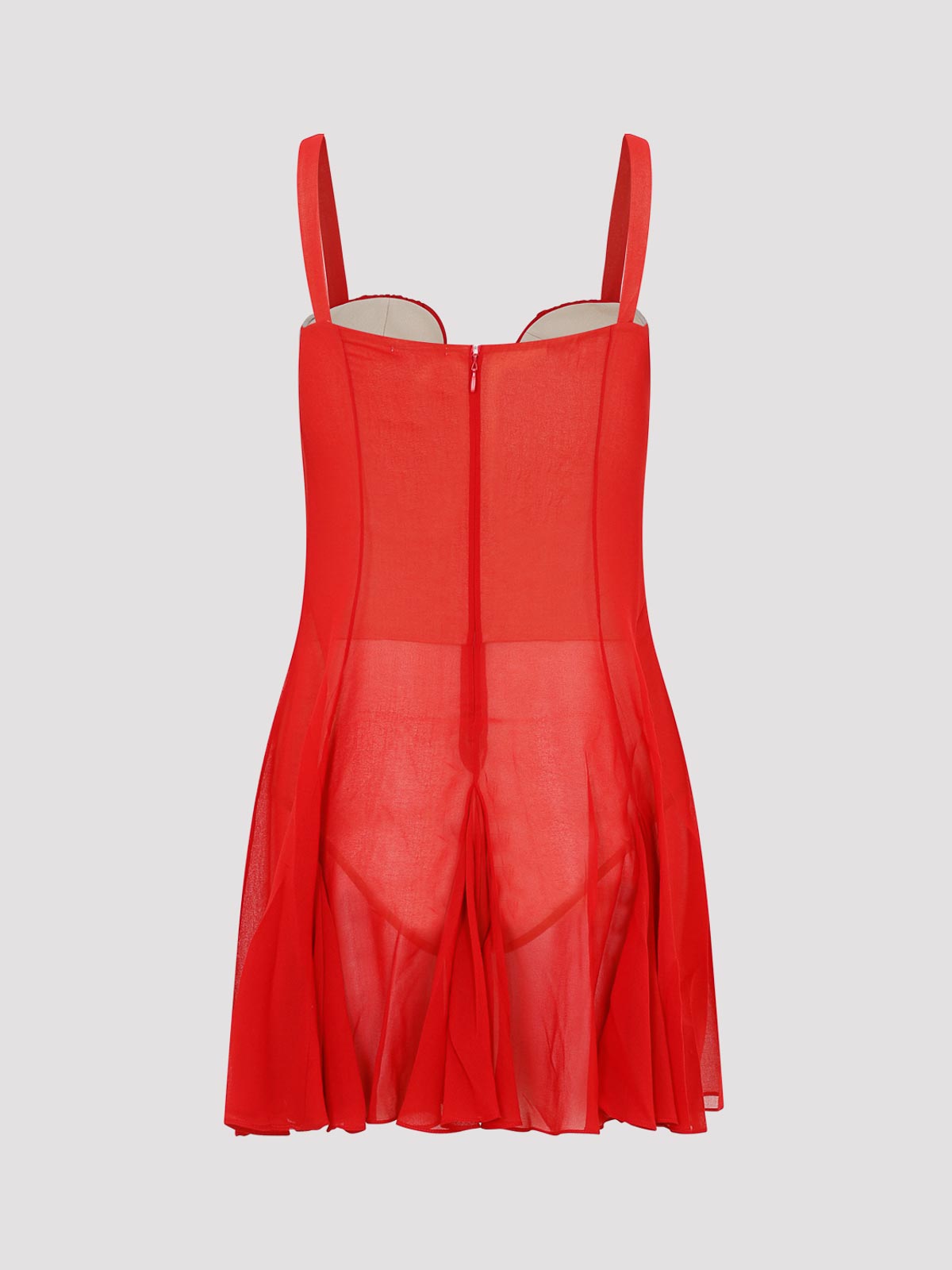 Asymmetrical Panel Godet Mini Dress NDAW23DR168 (NENSI DOJAKA / ワンピース・ドレス・オールインワン ) | NENSI DOJAKA (ネンシ ドジョカ)(1)