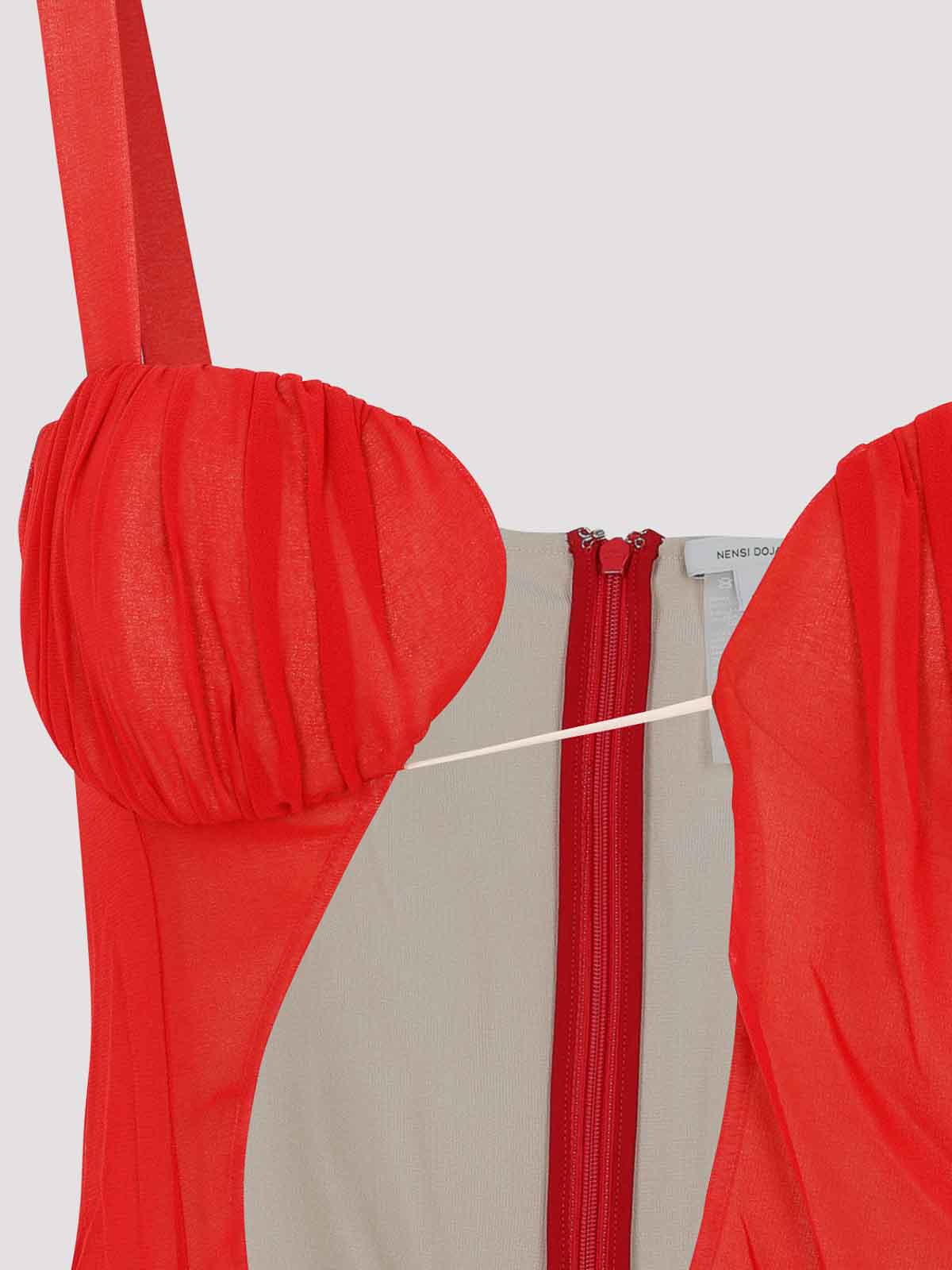 Asymmetrical Panel Godet Mini Dress NDAW23DR168 (NENSI DOJAKA / ワンピース・ドレス・オールインワン ) | NENSI DOJAKA (ネンシ ドジョカ)(2)