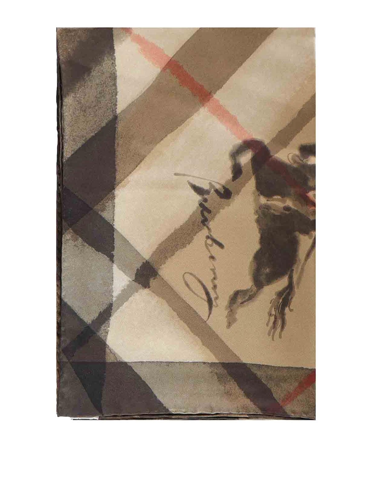 Watercolor Check Silk Scarf 8121392 (Burberry / スカーフ・マフラー ) | Burberry (バーバリー)