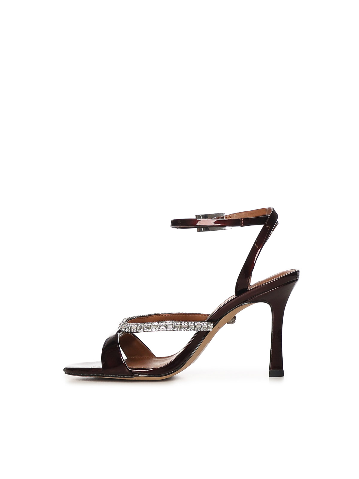 Patent Leather Sandals With Crystals 5393754309WINE (KURT GEIGER / サンダル ) | KURT GEIGER (カートガイガー)(3)