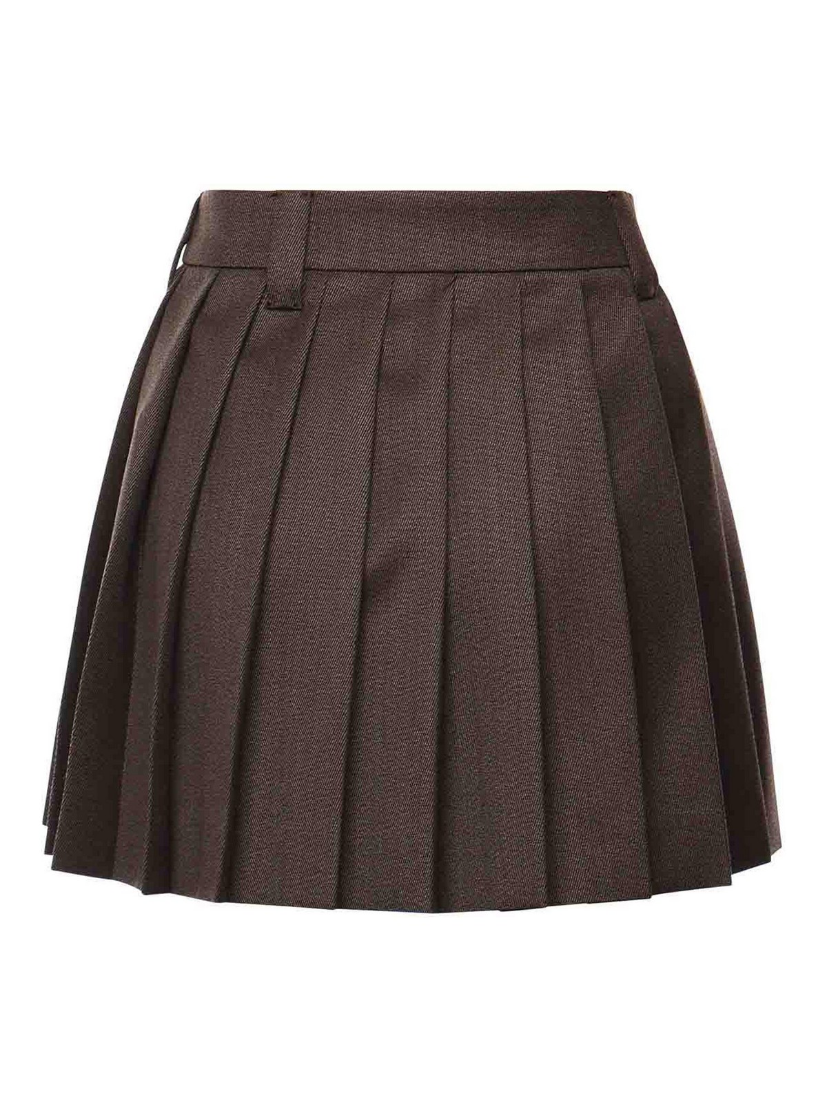 Pleated Miniskirt In Cover Fabric MG2348180RF0324 (MIU MIU / スカート ) | MIU MIU (ミュウミュウ)(2)