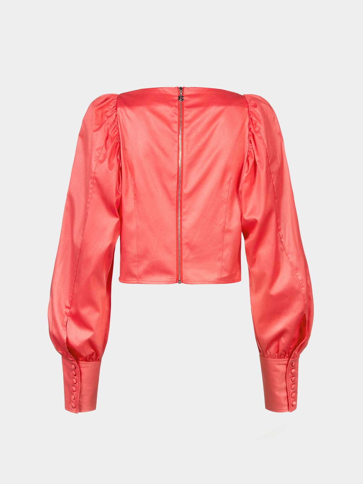 Top Mit Tiefem Ausschnitt In Rosa RT016144654 (ROTATE / シャツ・ブラウス ) | ROTATE (ロテート)(1)