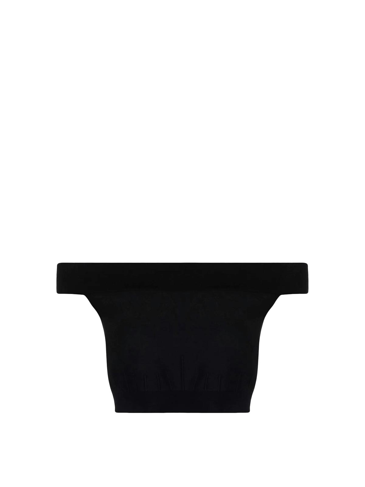 Off-Shoulder Top In Black 700280Q1A151000 (Alexander McQUEEN / タンクトップ・キャミソール ) | Alexander McQUEEN (アレキサンダー・マックイーン)(1)