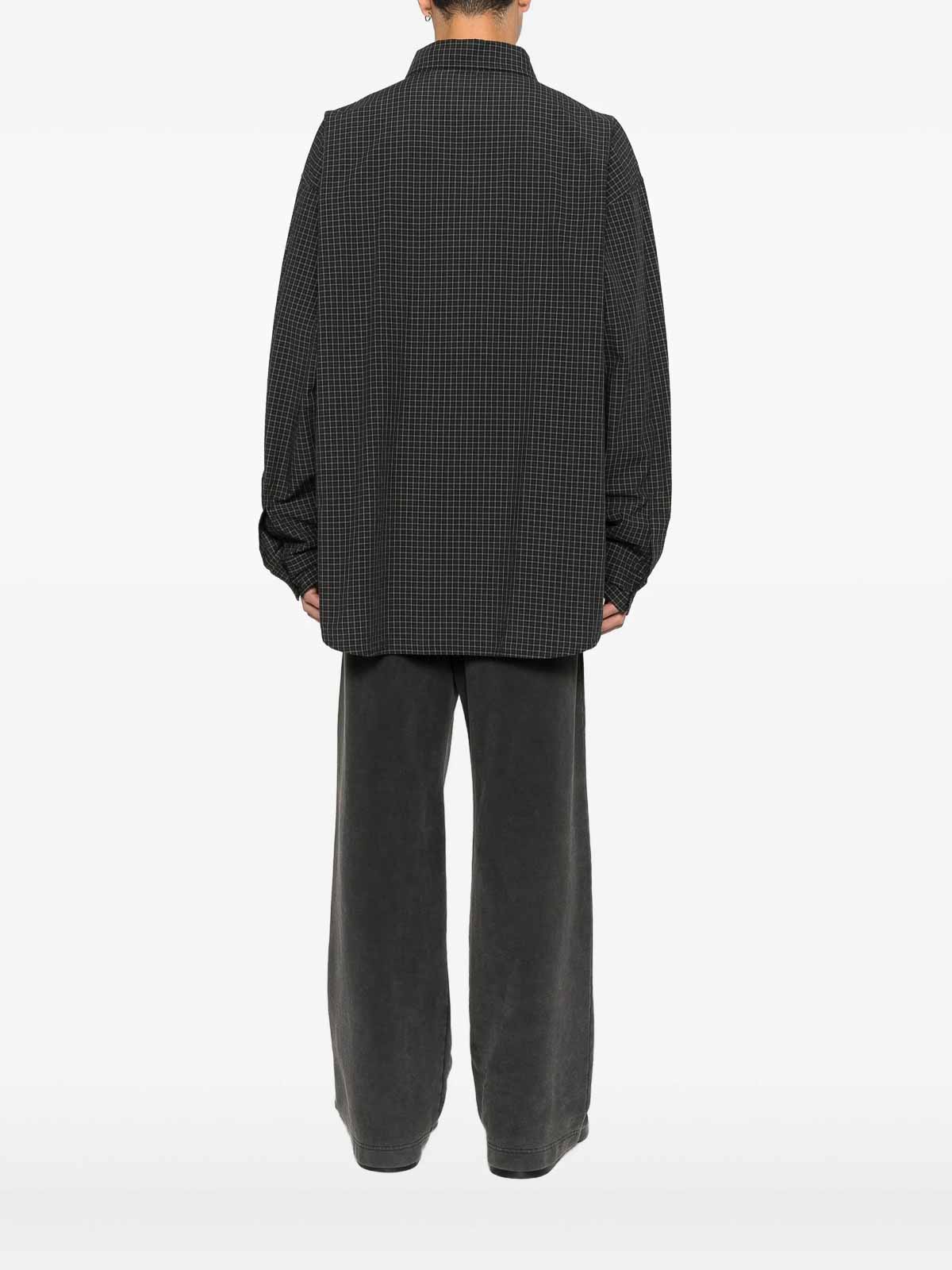 Oversized Checked Shirt 850810TTM101000 (Balenciaga / シャツ・ブラウス ) | Balenciaga (バレンシアガ)(3)