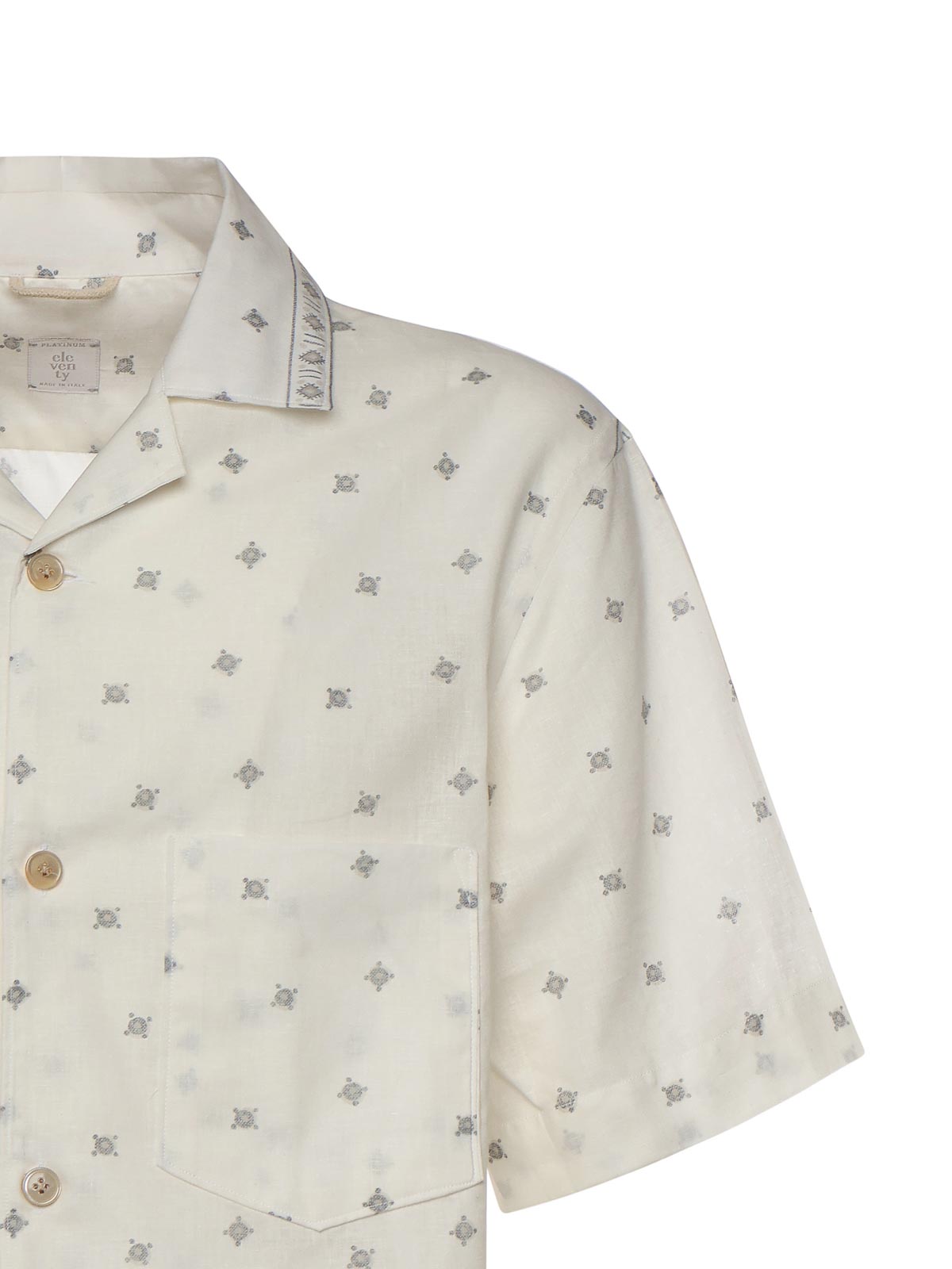 Linen And Cotton Bowling Shirt M75CAMK09TES0M21701 (eleventy / シャツ・ブラウス ) | eleventy (イレブンティ)(1)