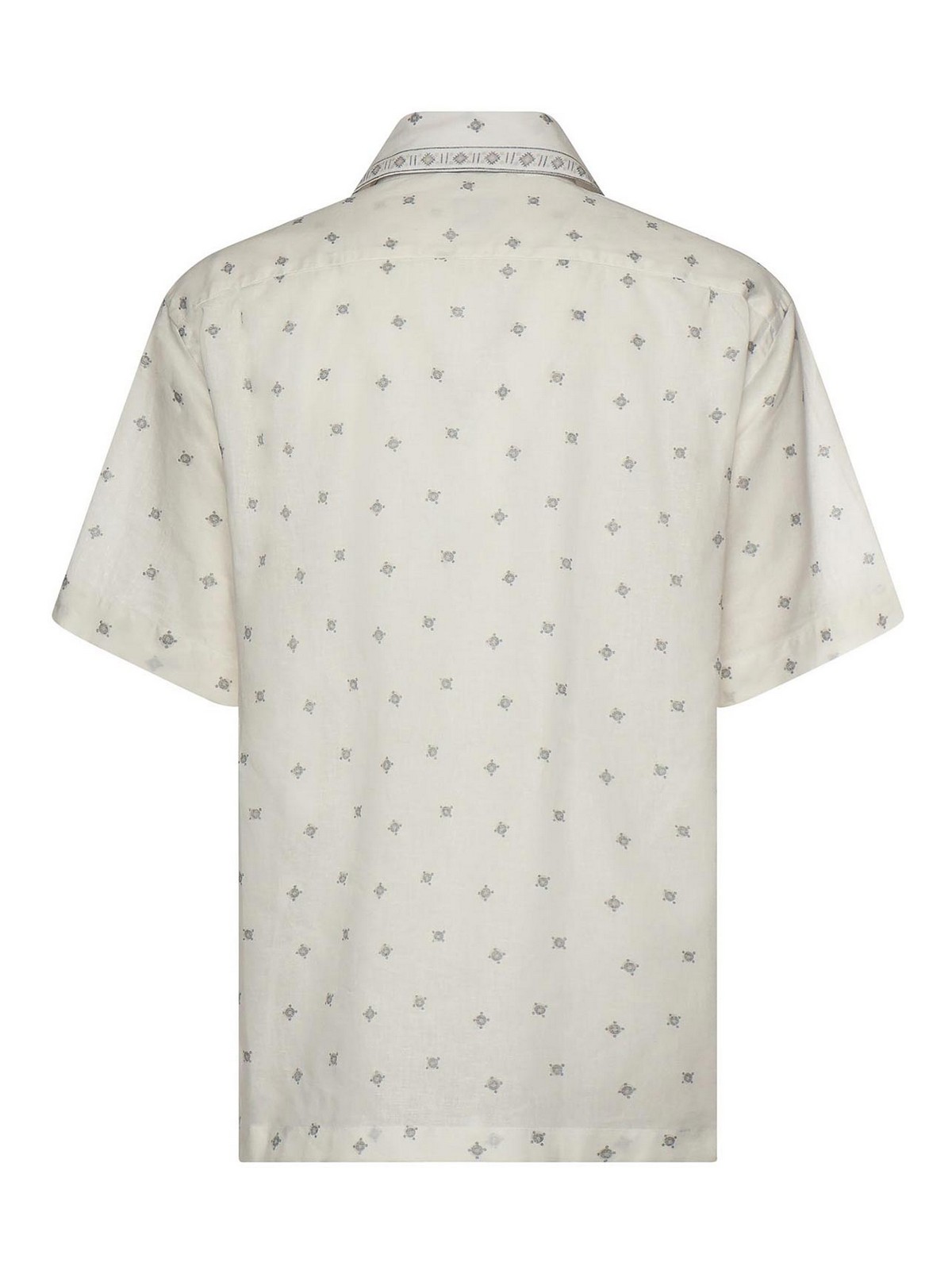 Linen And Cotton Bowling Shirt M75CAMK09TES0M21701 (eleventy / シャツ・ブラウス ) | eleventy (イレブンティ)(2)
