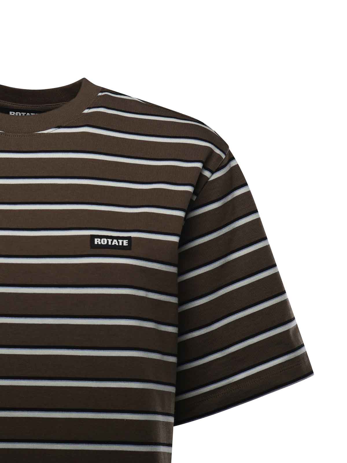 Striped Cotton Jersey T-Shirt 1153182476 (ROTATE / Tシャツ・カットソー ) | ROTATE (ロテート)(1)