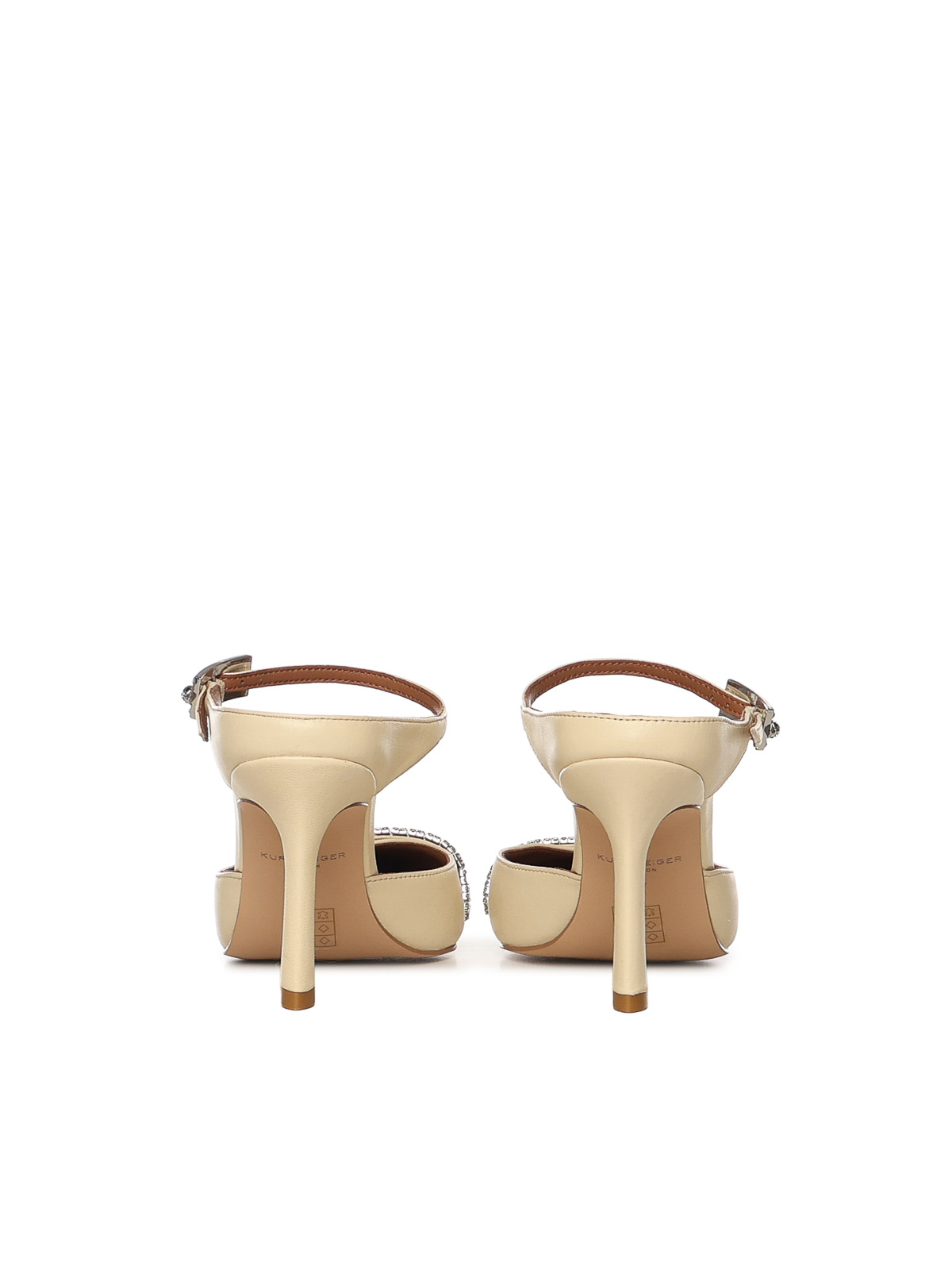 Leather Mule With Crystals 5394042109CREAM (KURT GEIGER / サンダル ) | KURT GEIGER (カートガイガー)(2)
