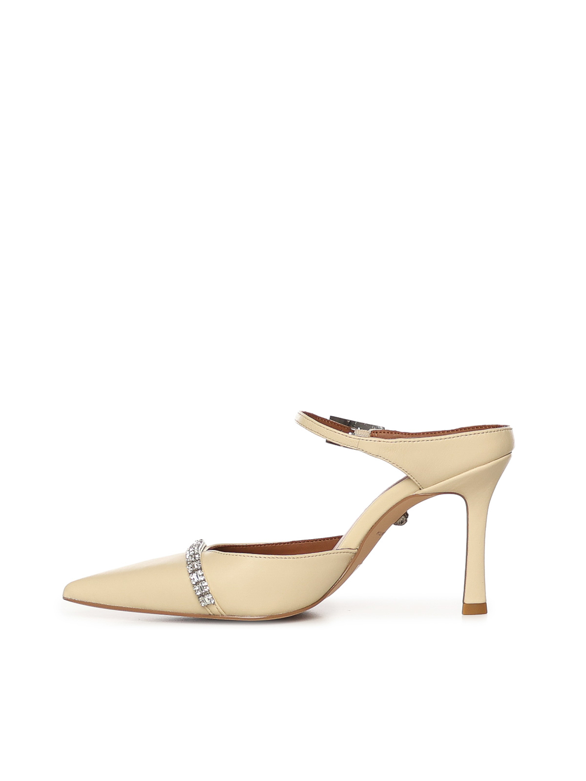 Leather Mule With Crystals 5394042109CREAM (KURT GEIGER / サンダル ) | KURT GEIGER (カートガイガー)(3)