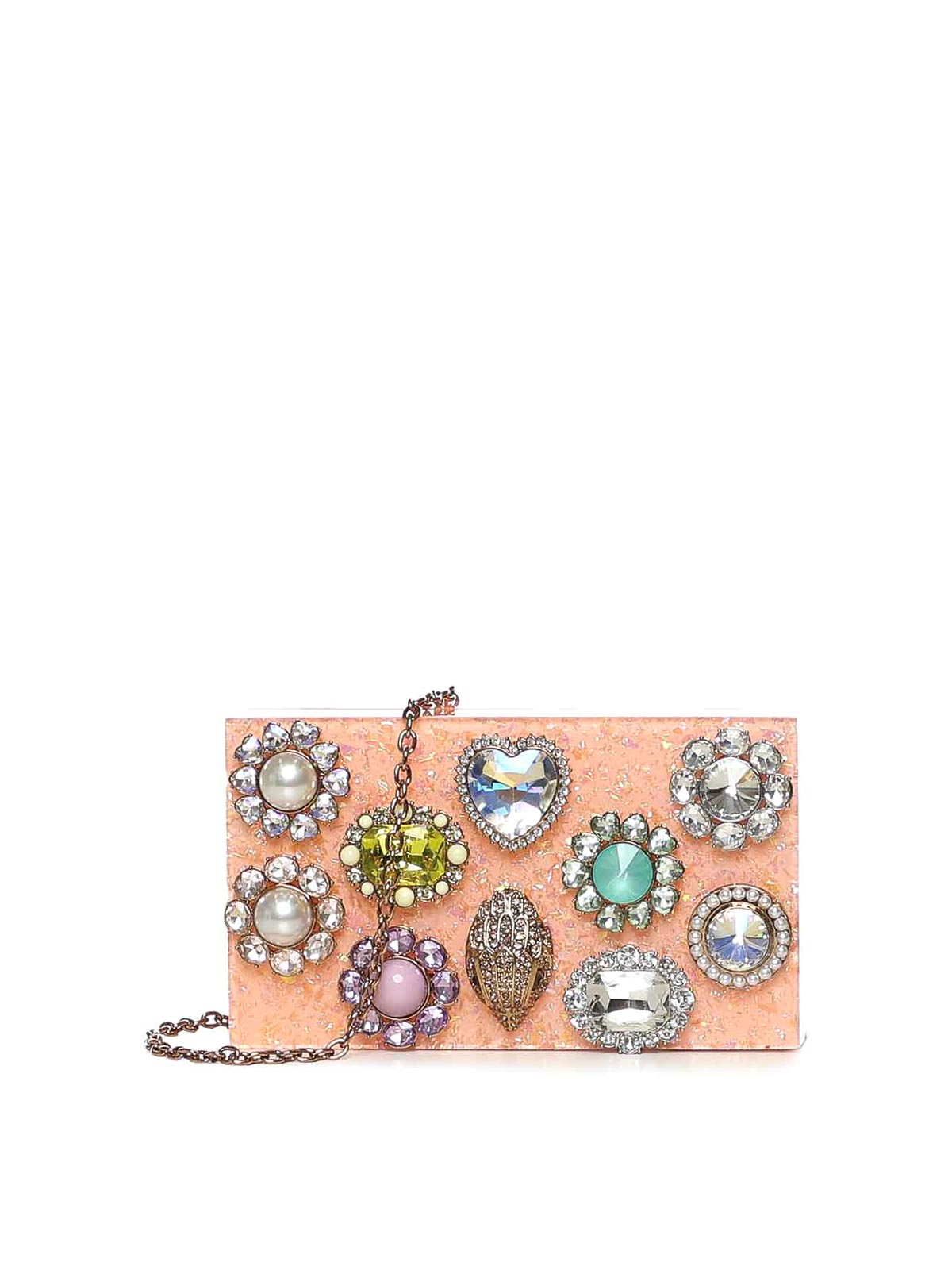 Crystal Clutch 5374996979PEACH (KURT GEIGER / クラッチバッグ・ポーチ ) | KURT GEIGER (カートガイガー)
