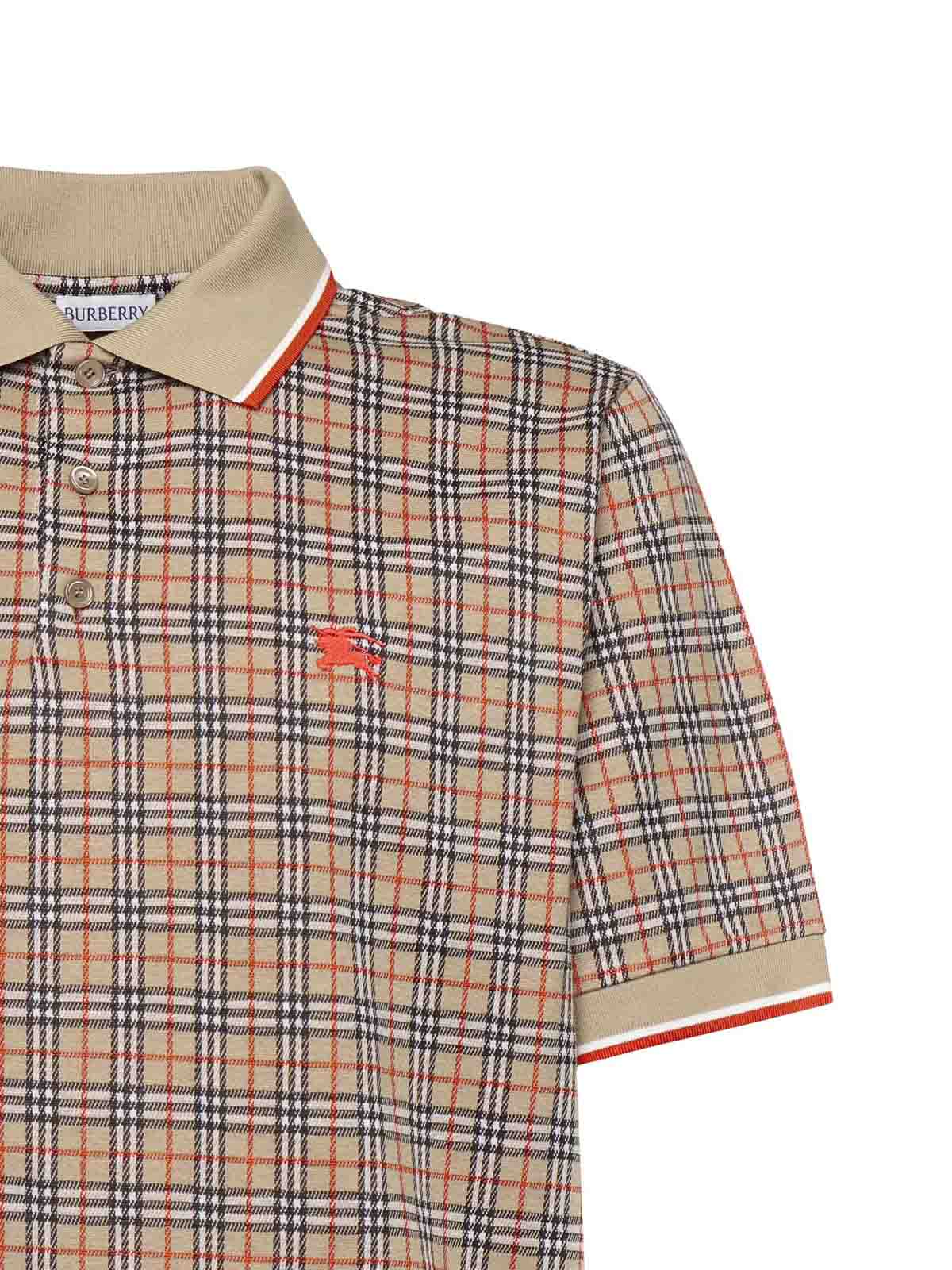 Cotton Blend Check Polo Shirt 8119561 (Burberry / ポロシャツ ) | Burberry (バーバリー)(1)