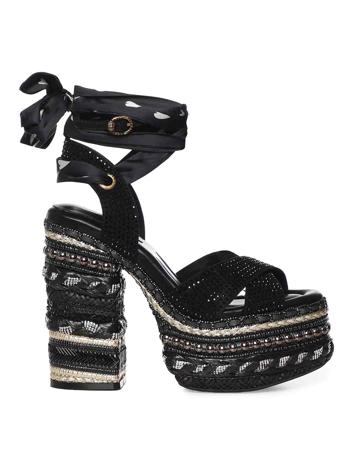 Chelsea Scarf Platform Sandals 4352405609BLACK (KURT GEIGER / サンダル ) | KURT GEIGER (カートガイガー)